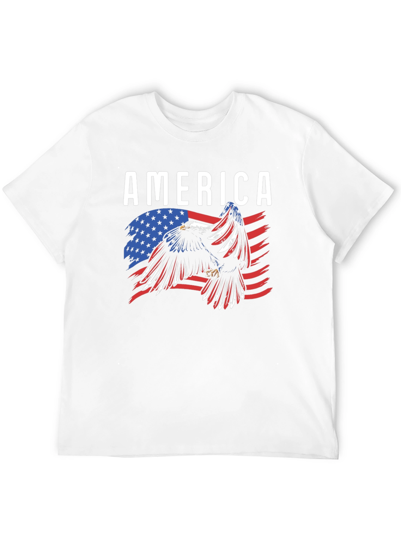 America Eagle Flag Graphic T-Shirt