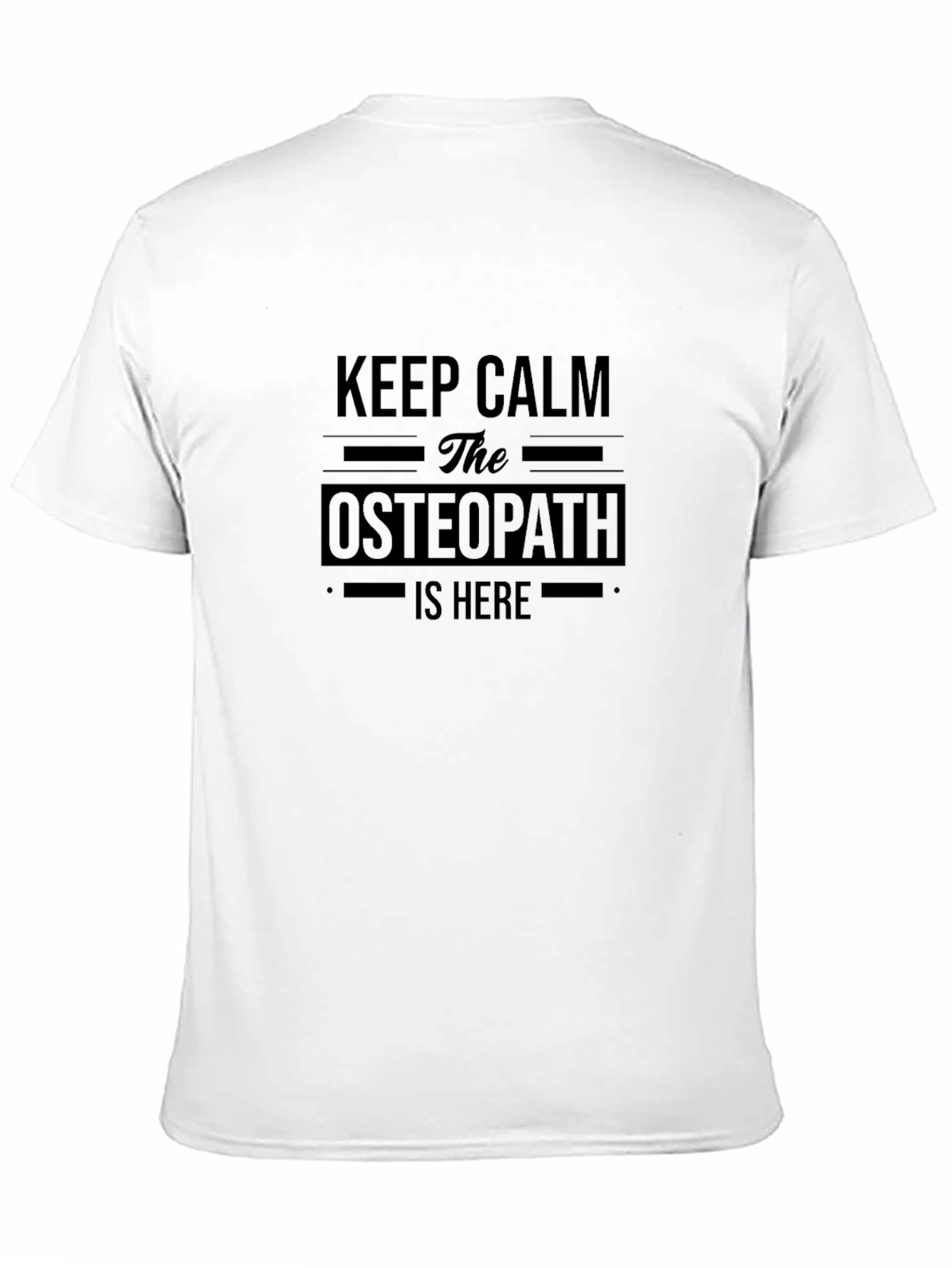 Keep Calm Osteopath T-Shirt - Black Cotton Tee