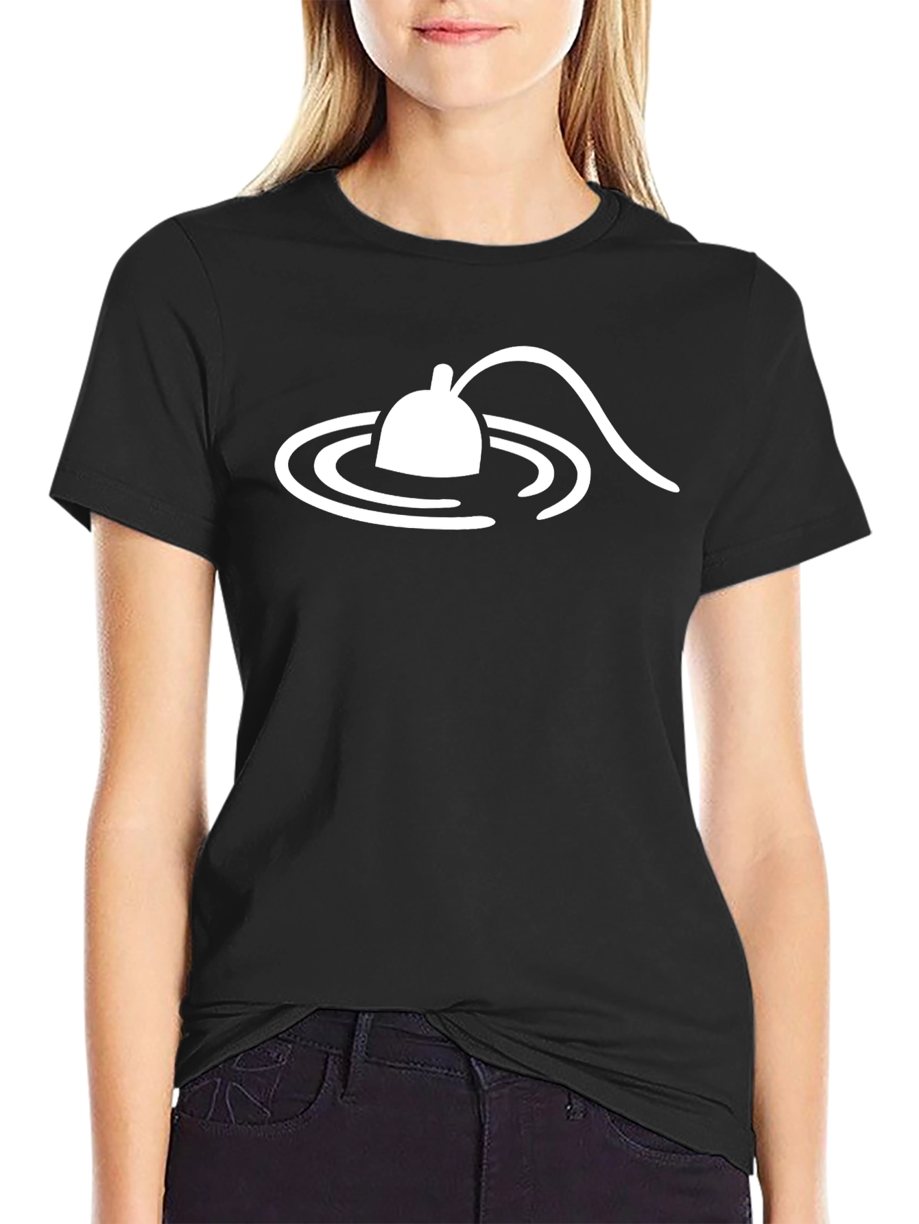 Fishing Bobber Graphic Tee - Black Cotton T-Shirt