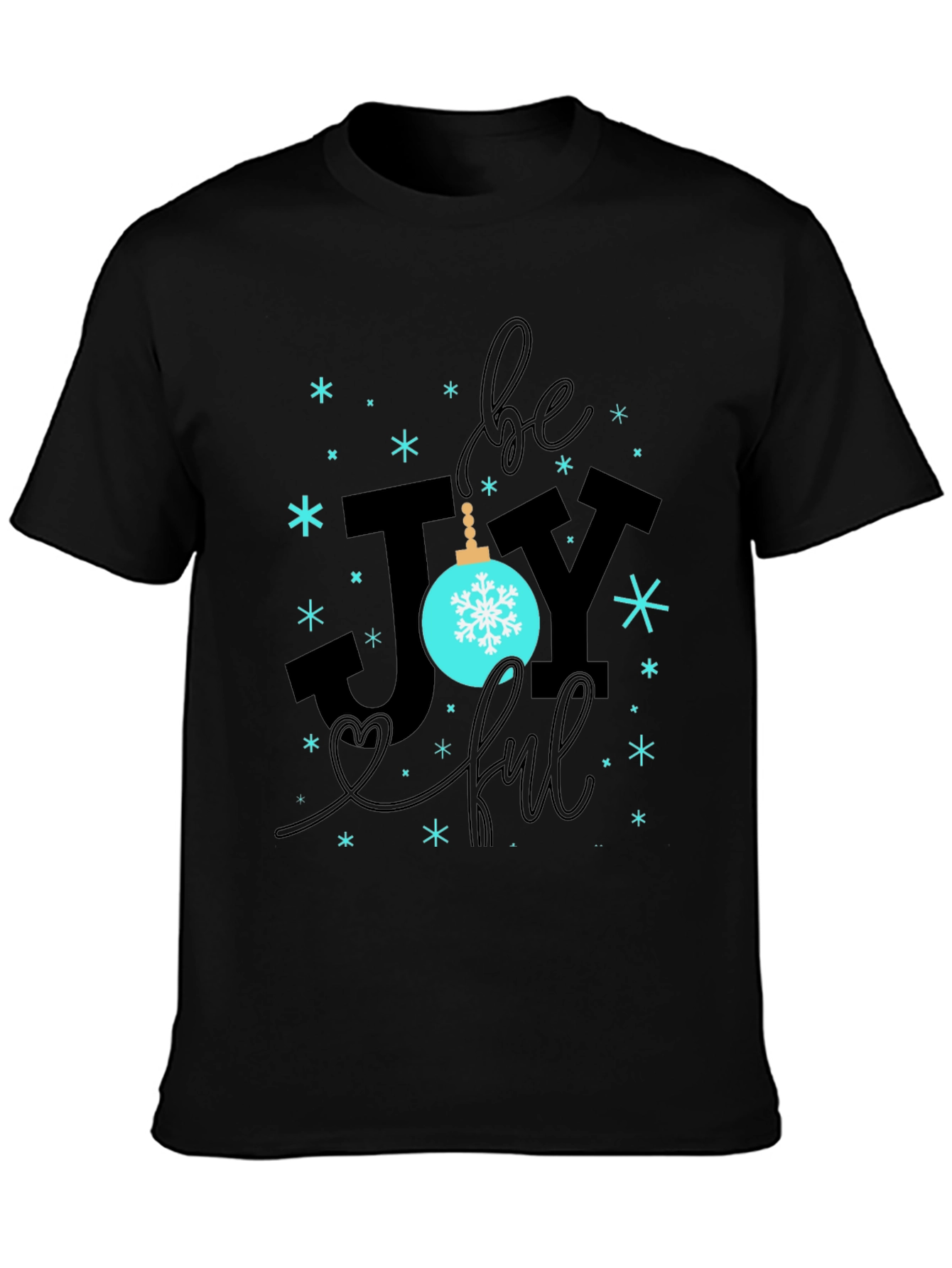 Be Joyful Black Graphic Tee
