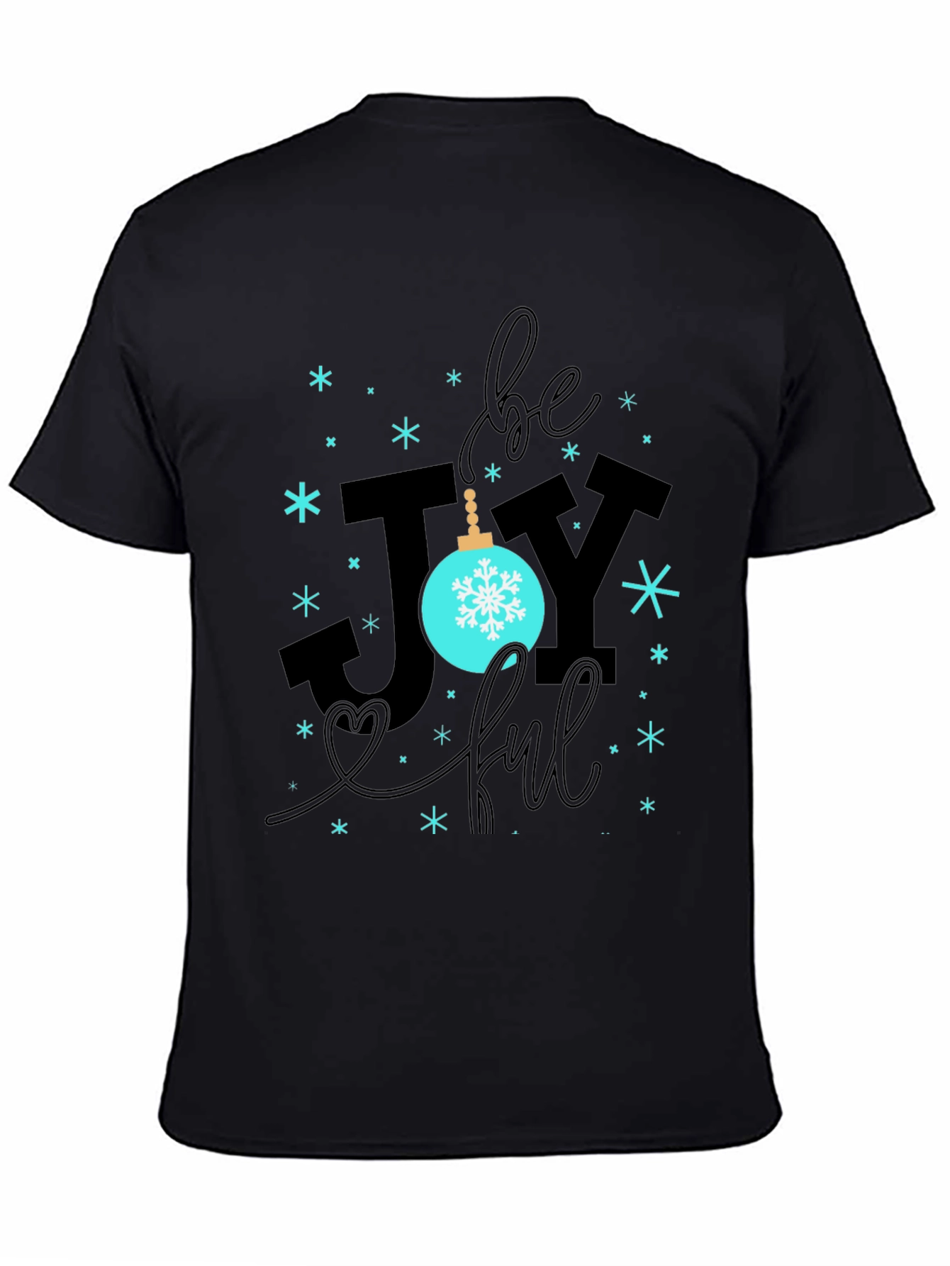 Be Joyful Black Graphic Tee
