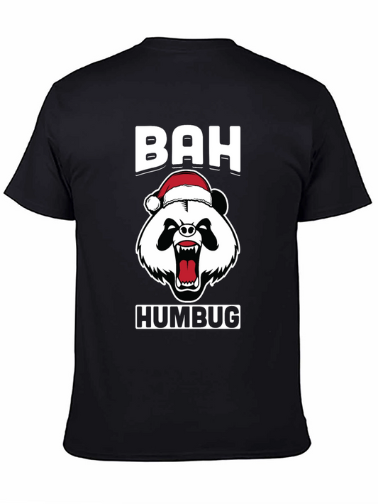Bah Humbug Panda Bear Christmas T-Shirt