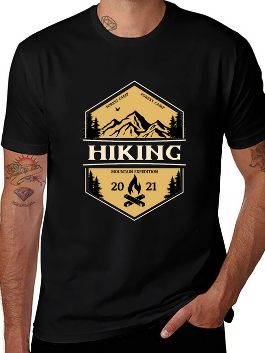 Hiking Mountain Expedition Graphic T-Shirt