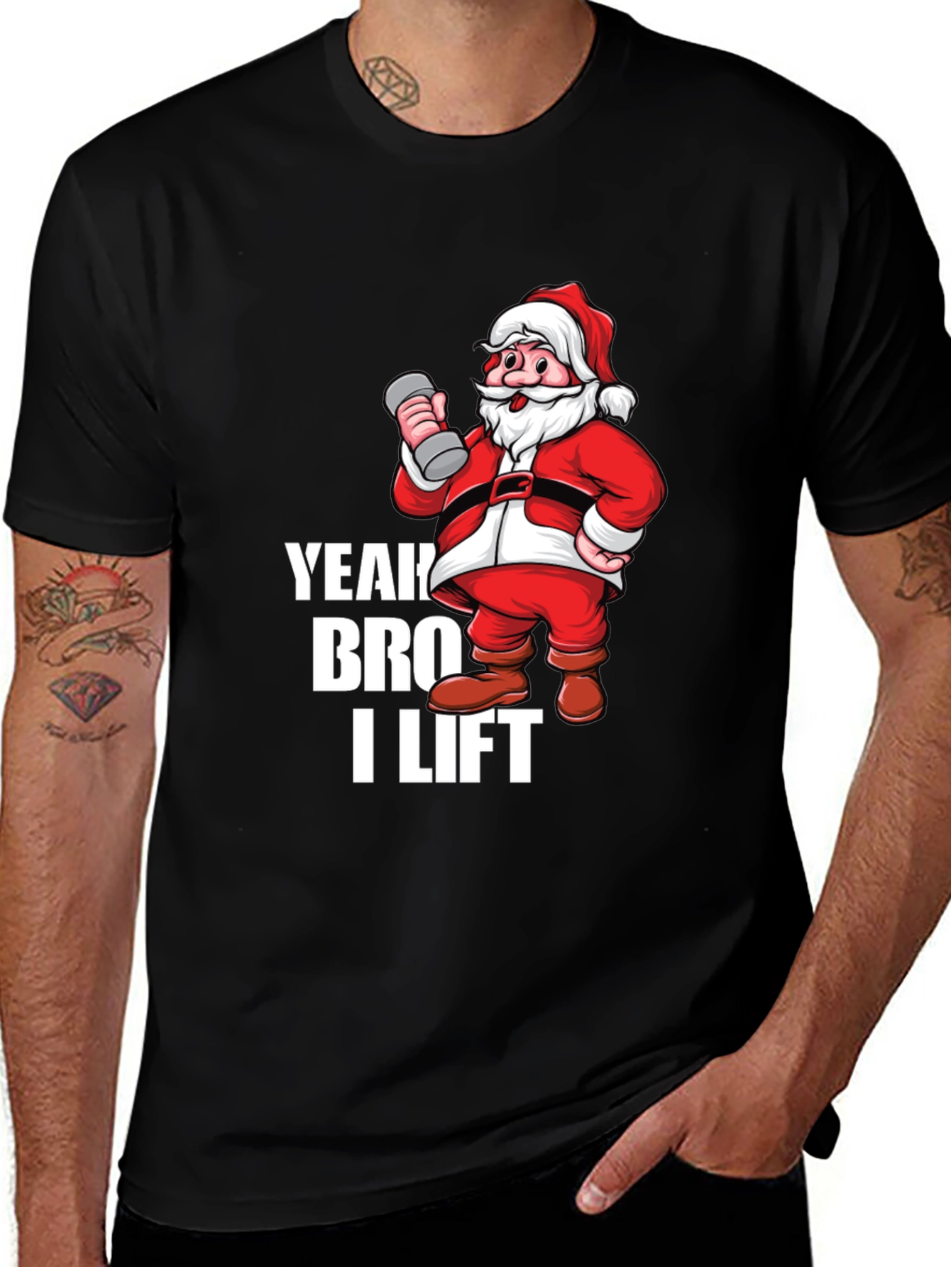 Yeah Bro I Lift Santa Gym T-Shirt