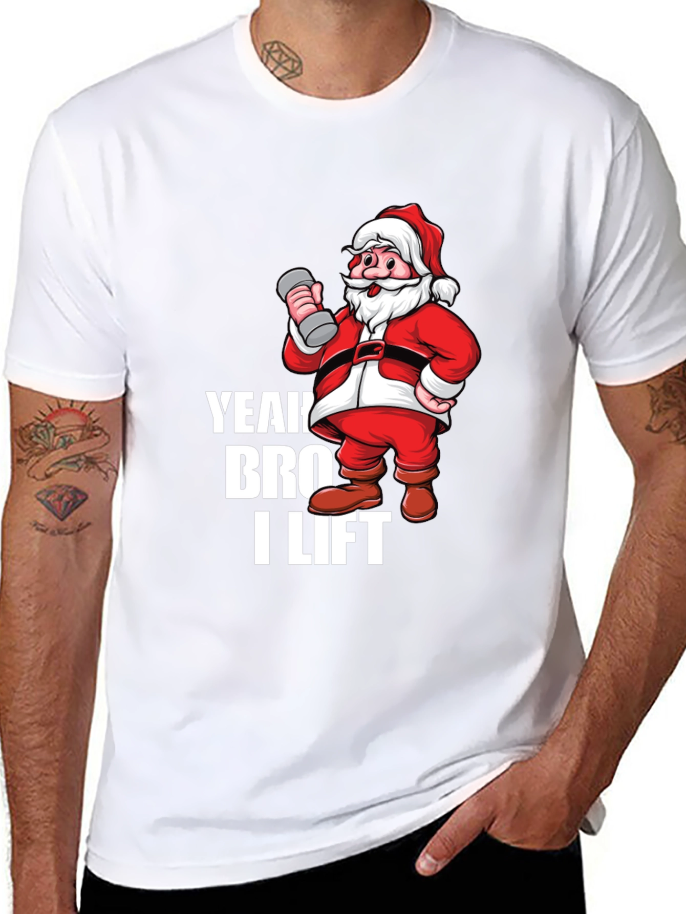 Yeah Bro I Lift Santa Gym T-Shirt