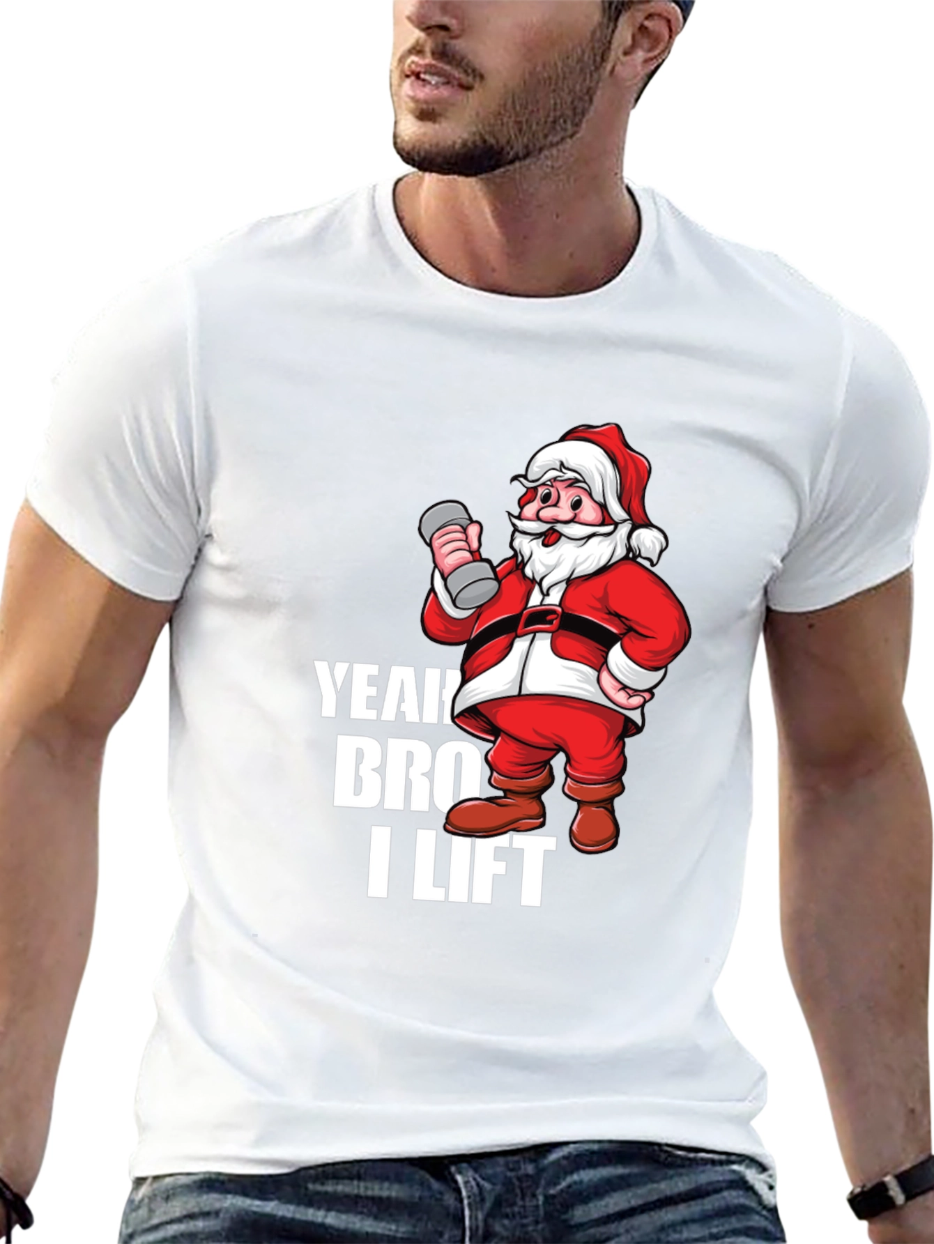 Yeah Bro I Lift Santa Gym T-Shirt