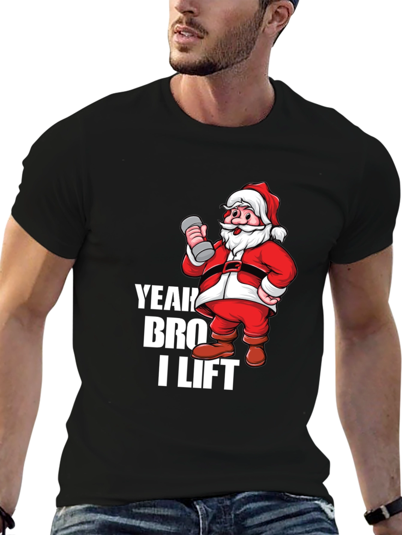 Yeah Bro I Lift Santa Gym T-Shirt