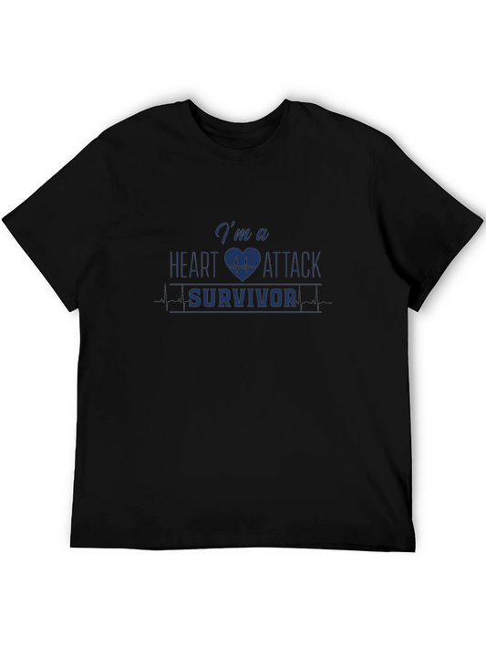 Heart Attack Survivor T-Shirt Graphic Tee