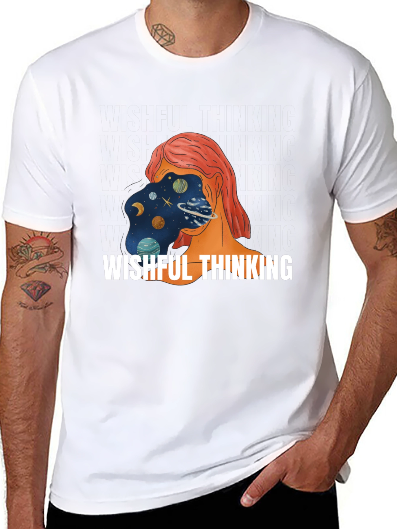 Wishful Thinking Graphic Tee - Unisex Black T-Shirt