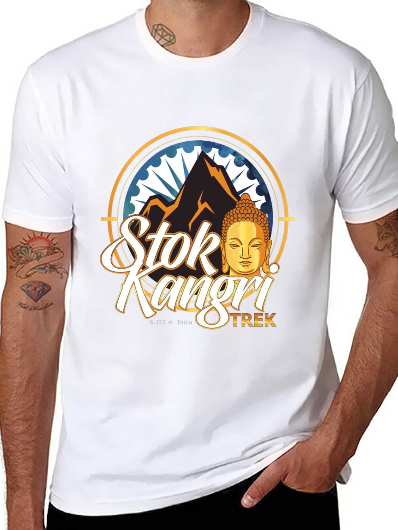 Stok Kangri Trek Black T-Shirt