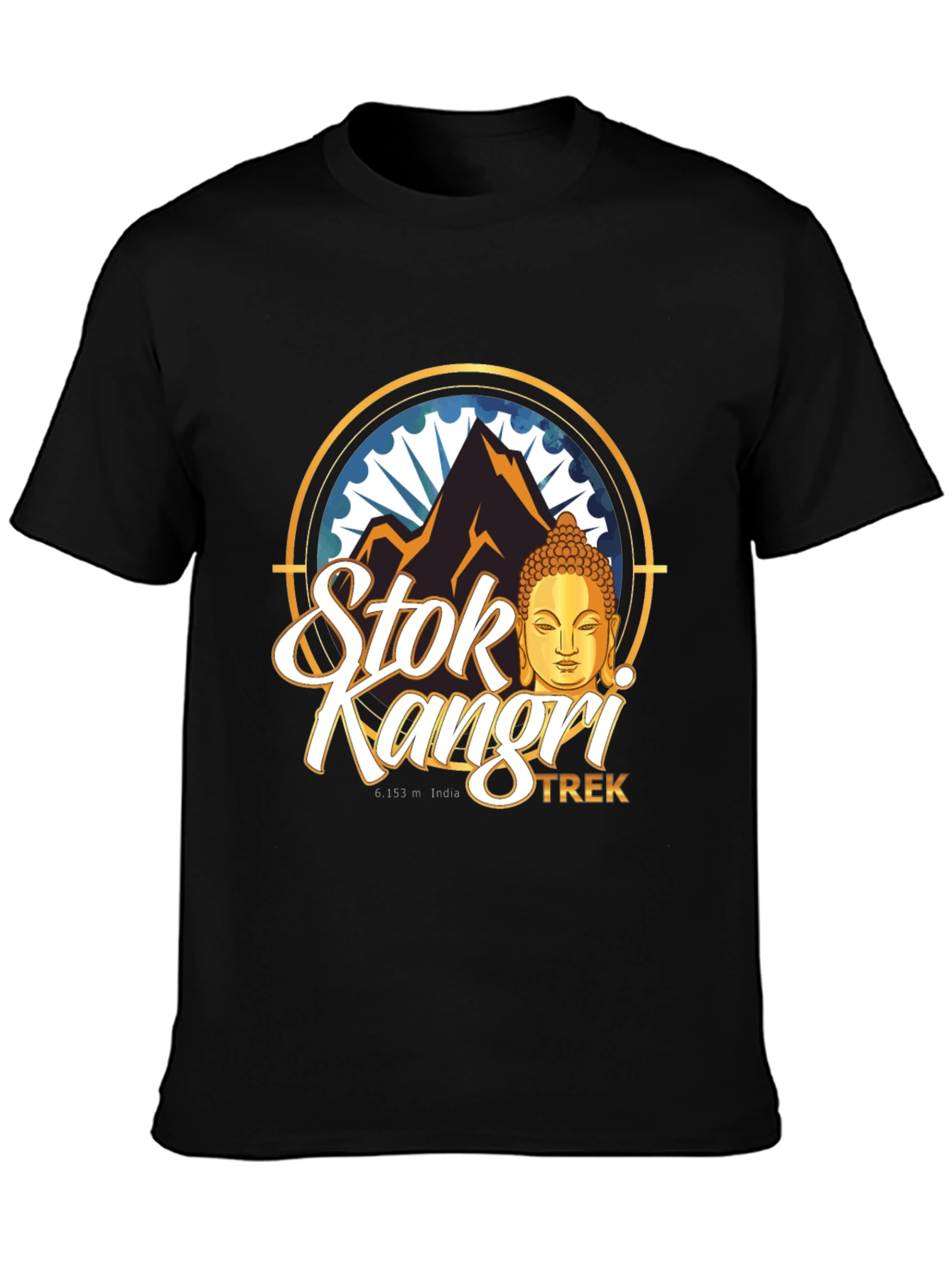 Stok Kangri Trek Black T-Shirt