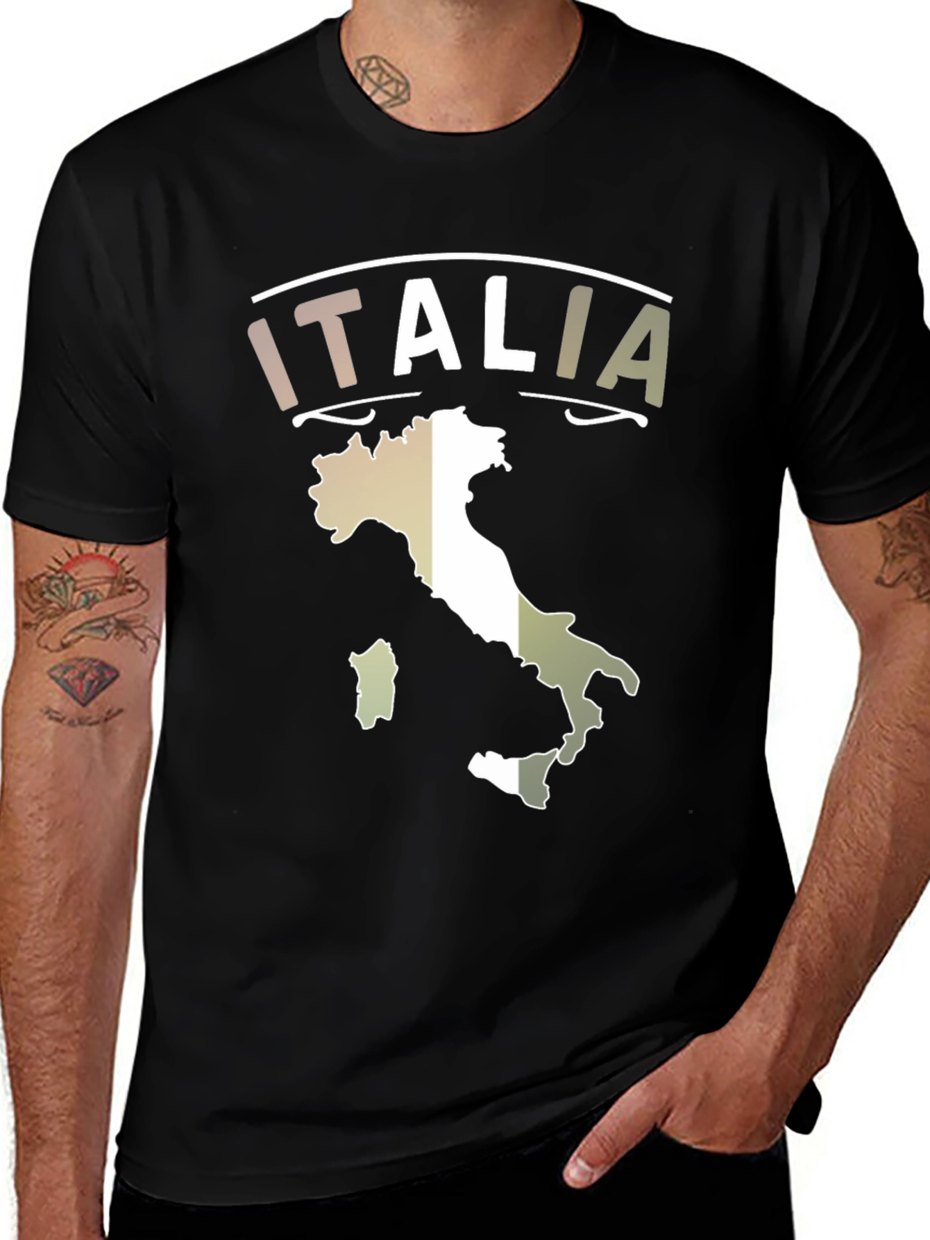 Italia Map T-Shirt - Italian Pride Tee