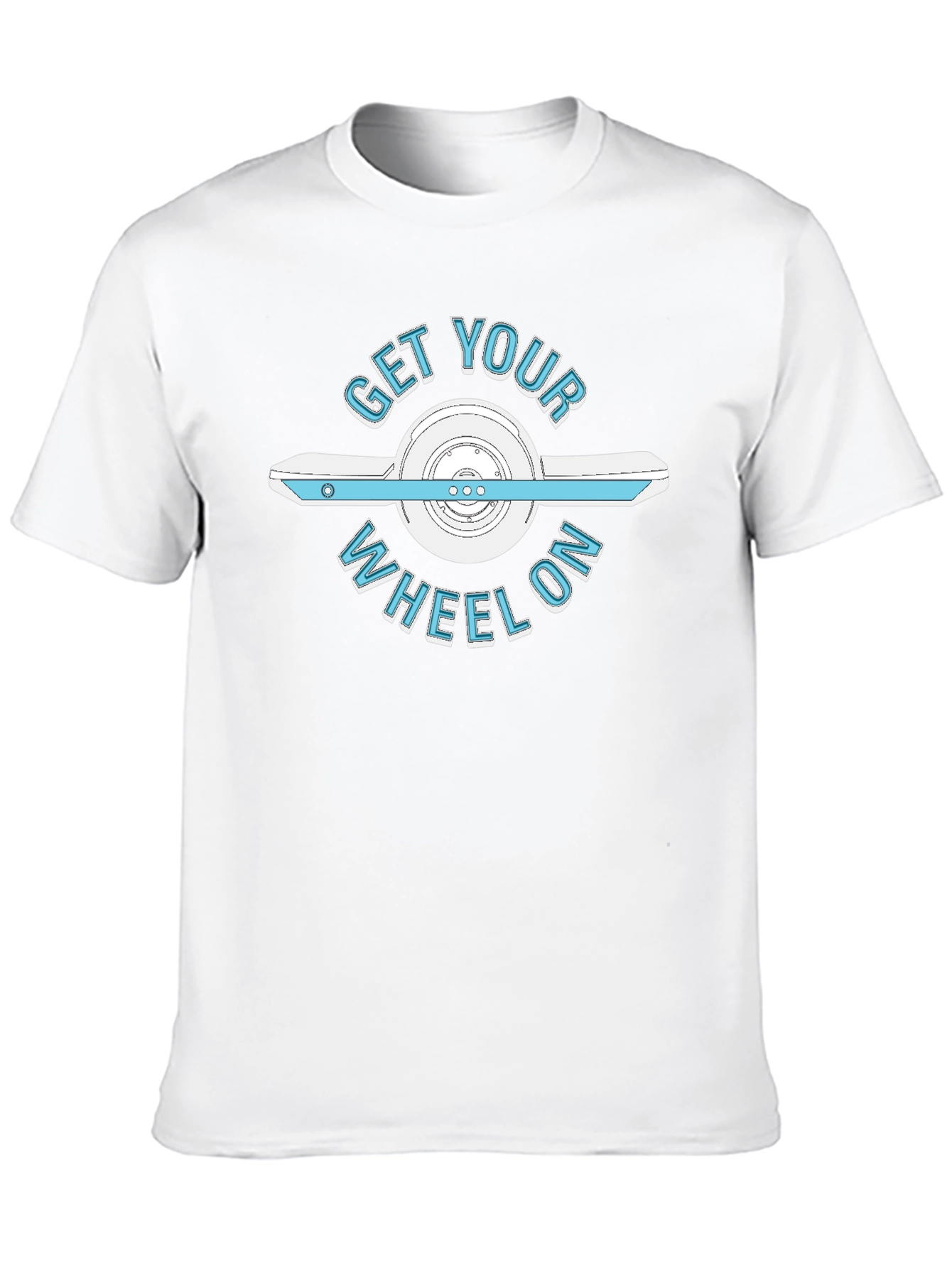 Get Your Wheel On Graphic Tee - Onewheel Design