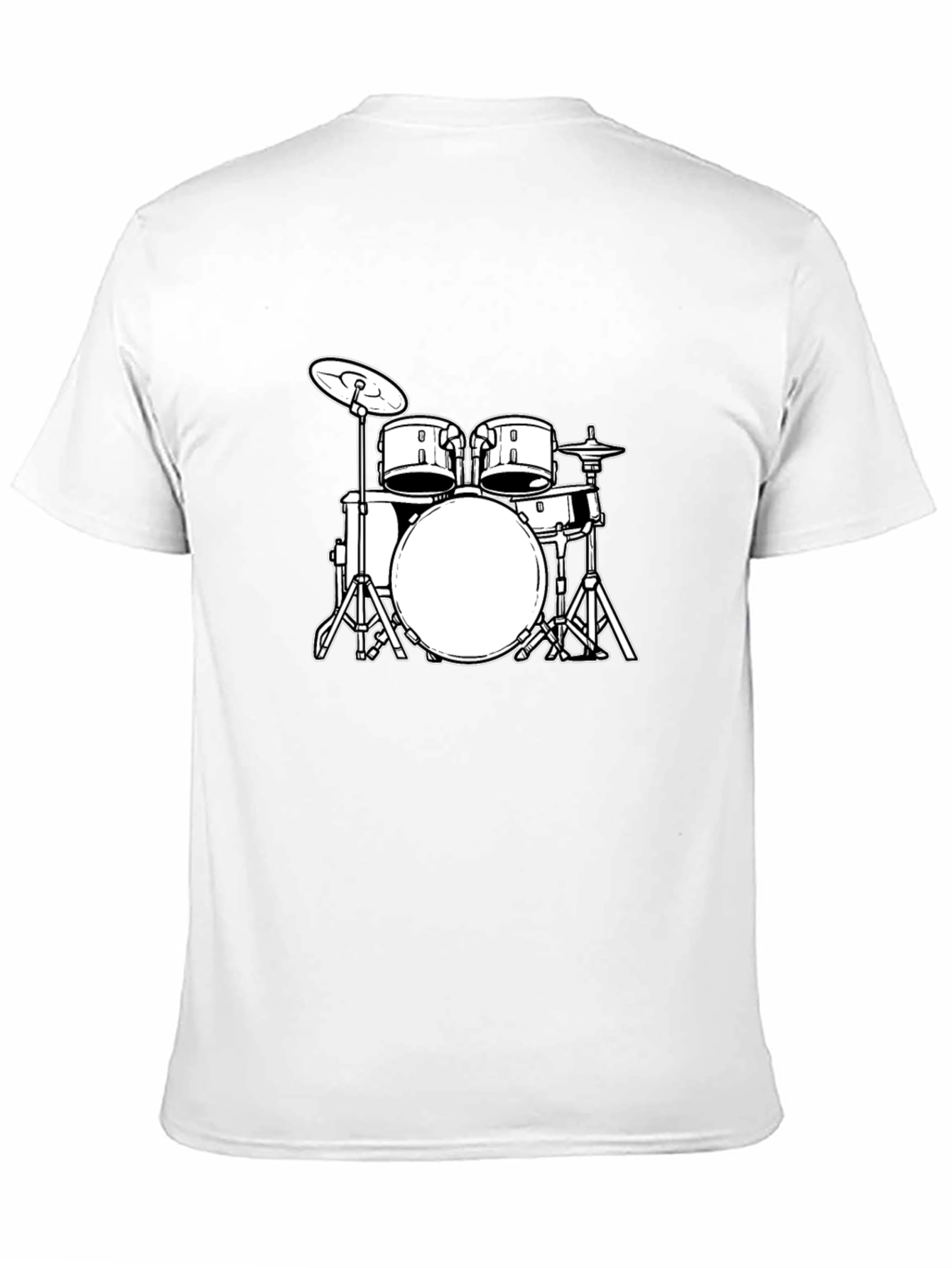Cool Drum Kit Graphic Tee - Black T-Shirt