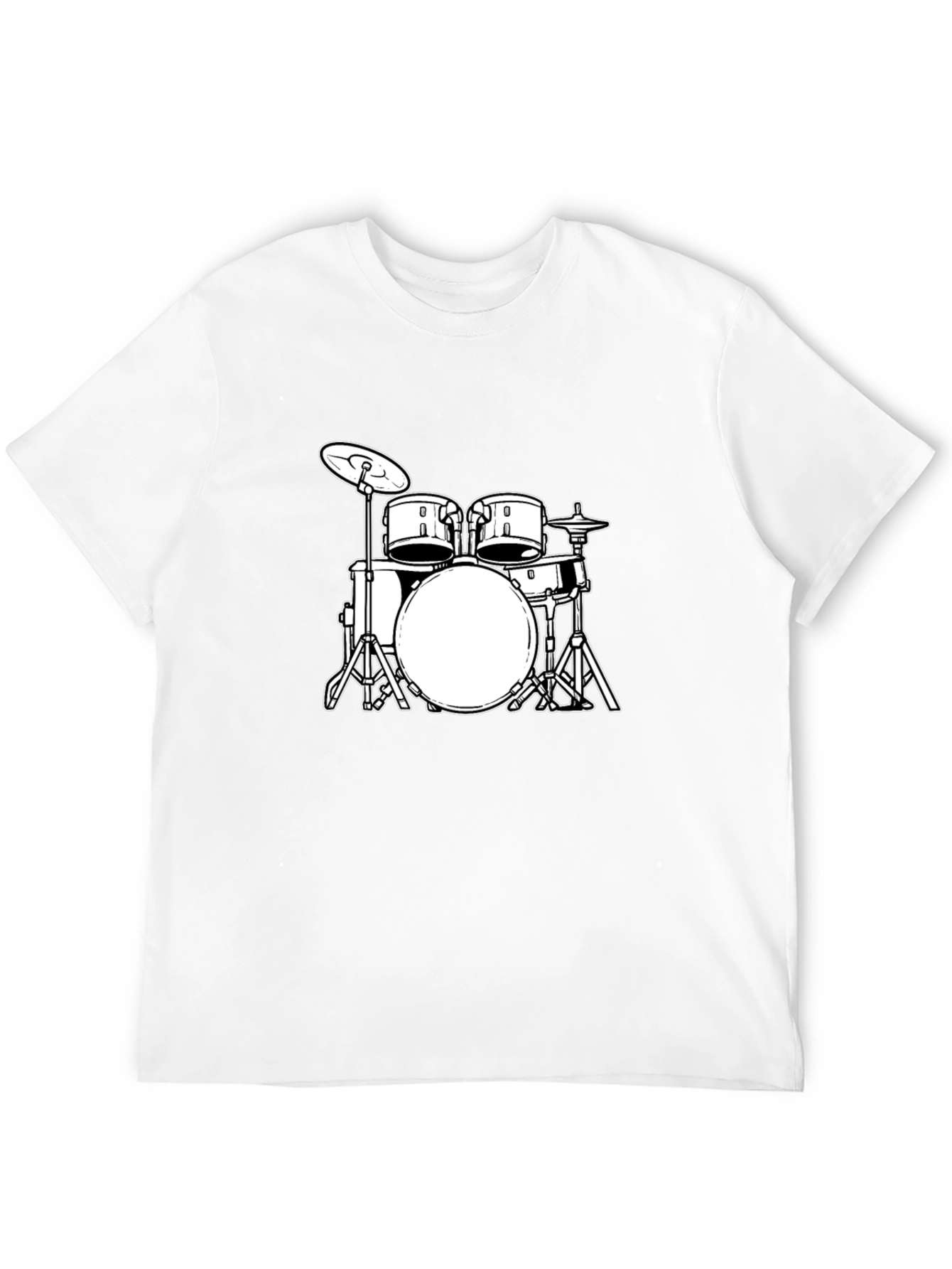 Cool Drum Kit Graphic Tee - Black T-Shirt