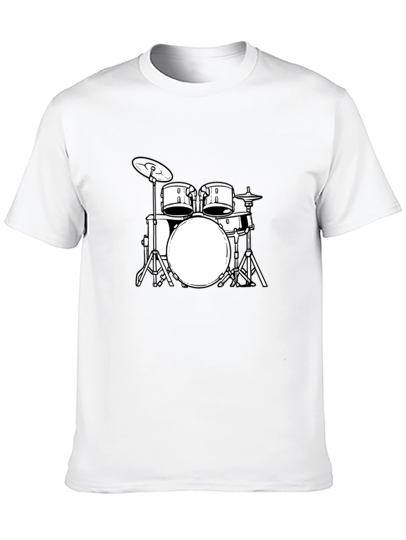 Cool Drum Kit Graphic Tee - Black T-Shirt