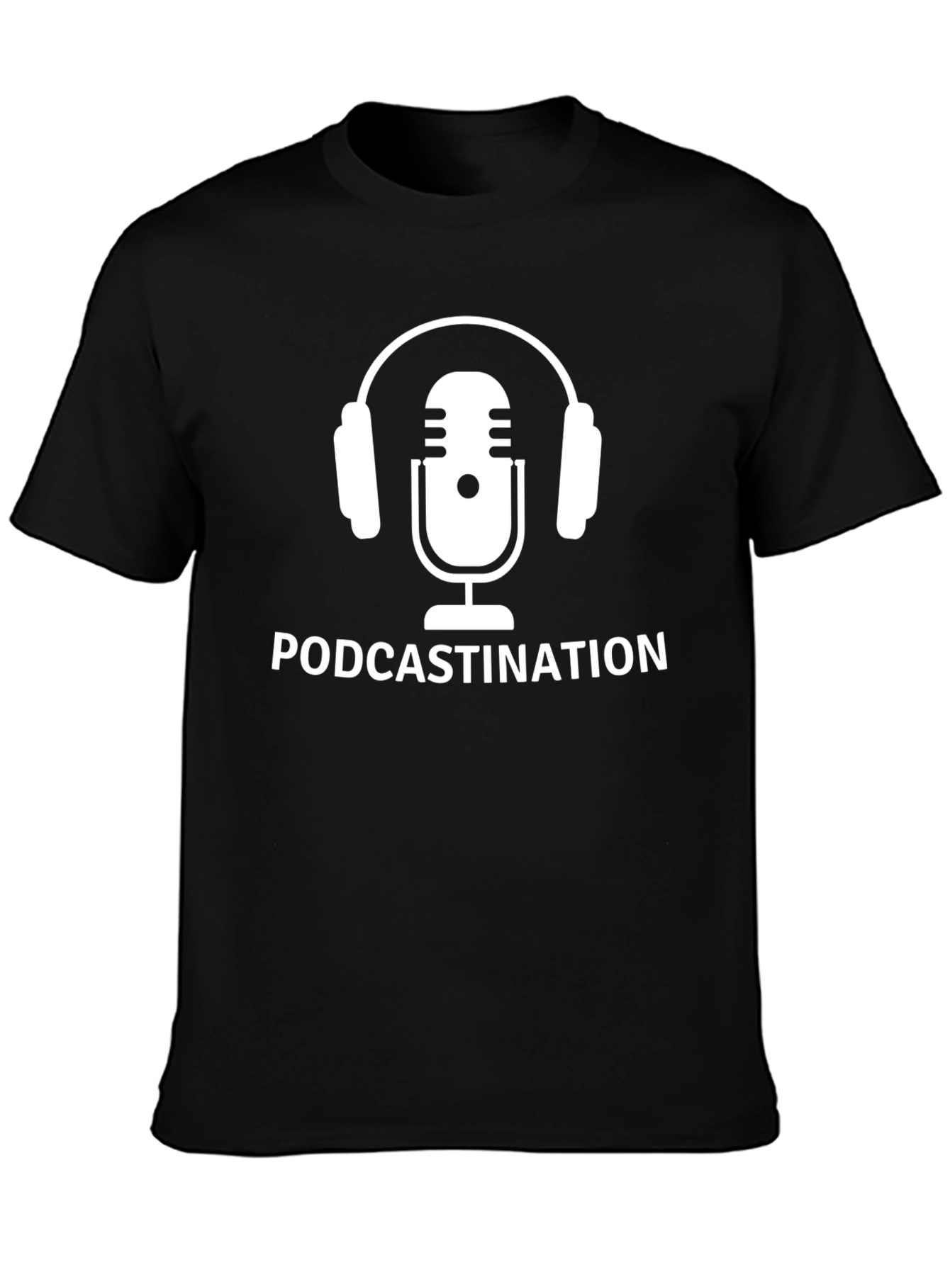 Podcastination Graphic Tee - Black