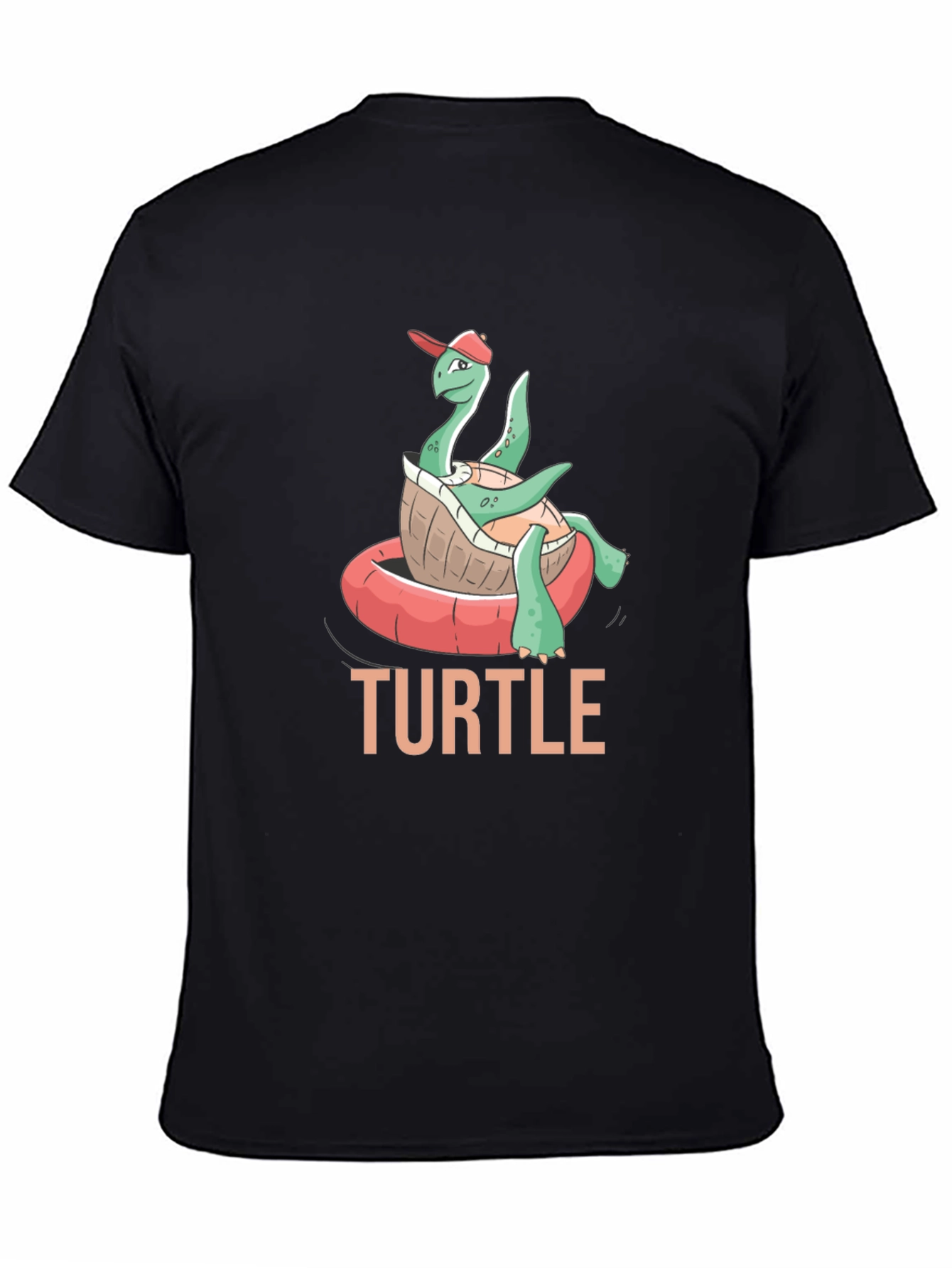 Funny Turtle in Pool Float T-Shirt