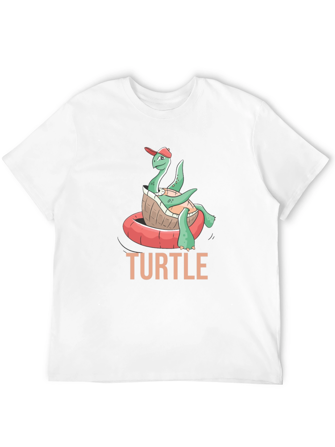 Funny Turtle in Pool Float T-Shirt