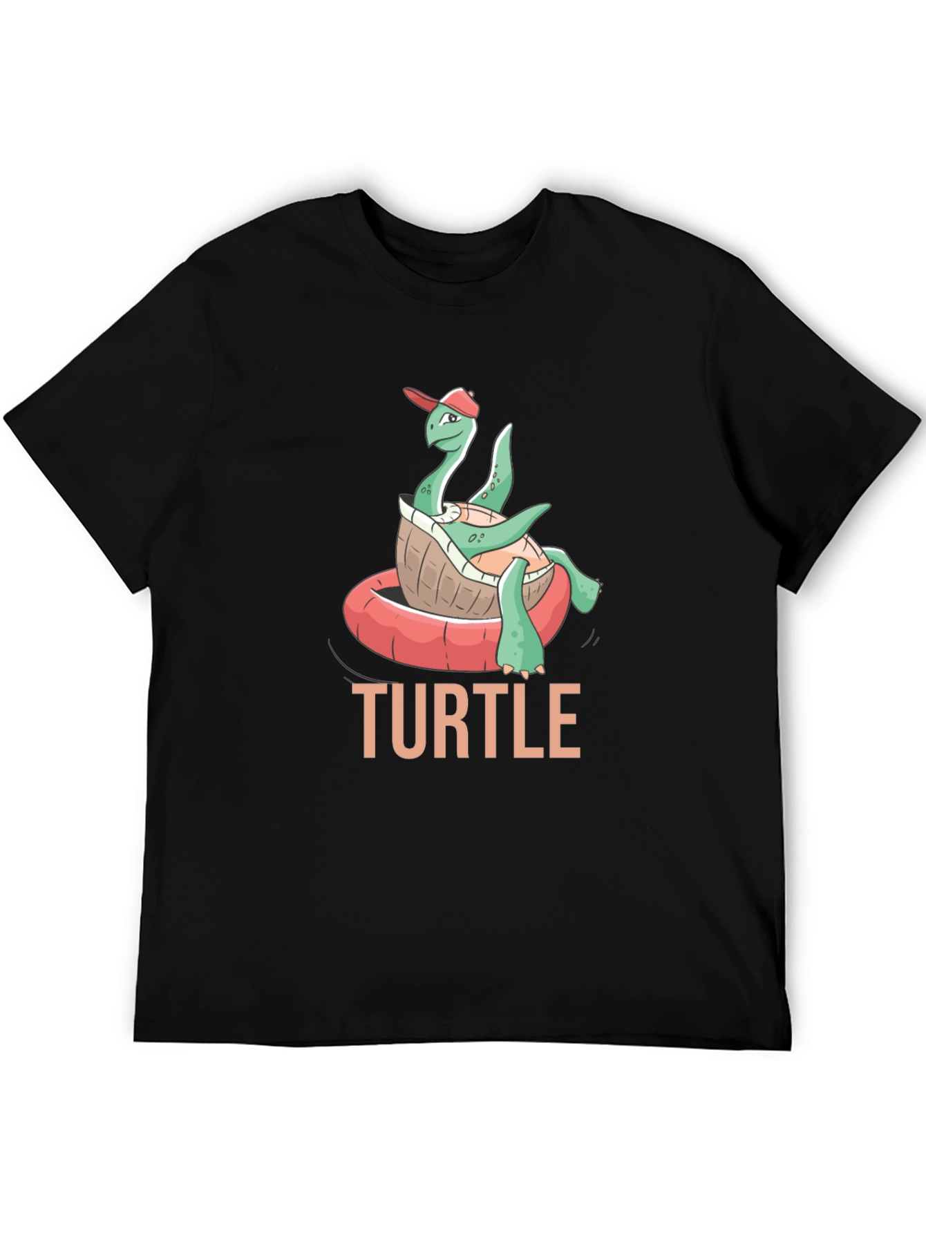 Funny Turtle in Pool Float T-Shirt