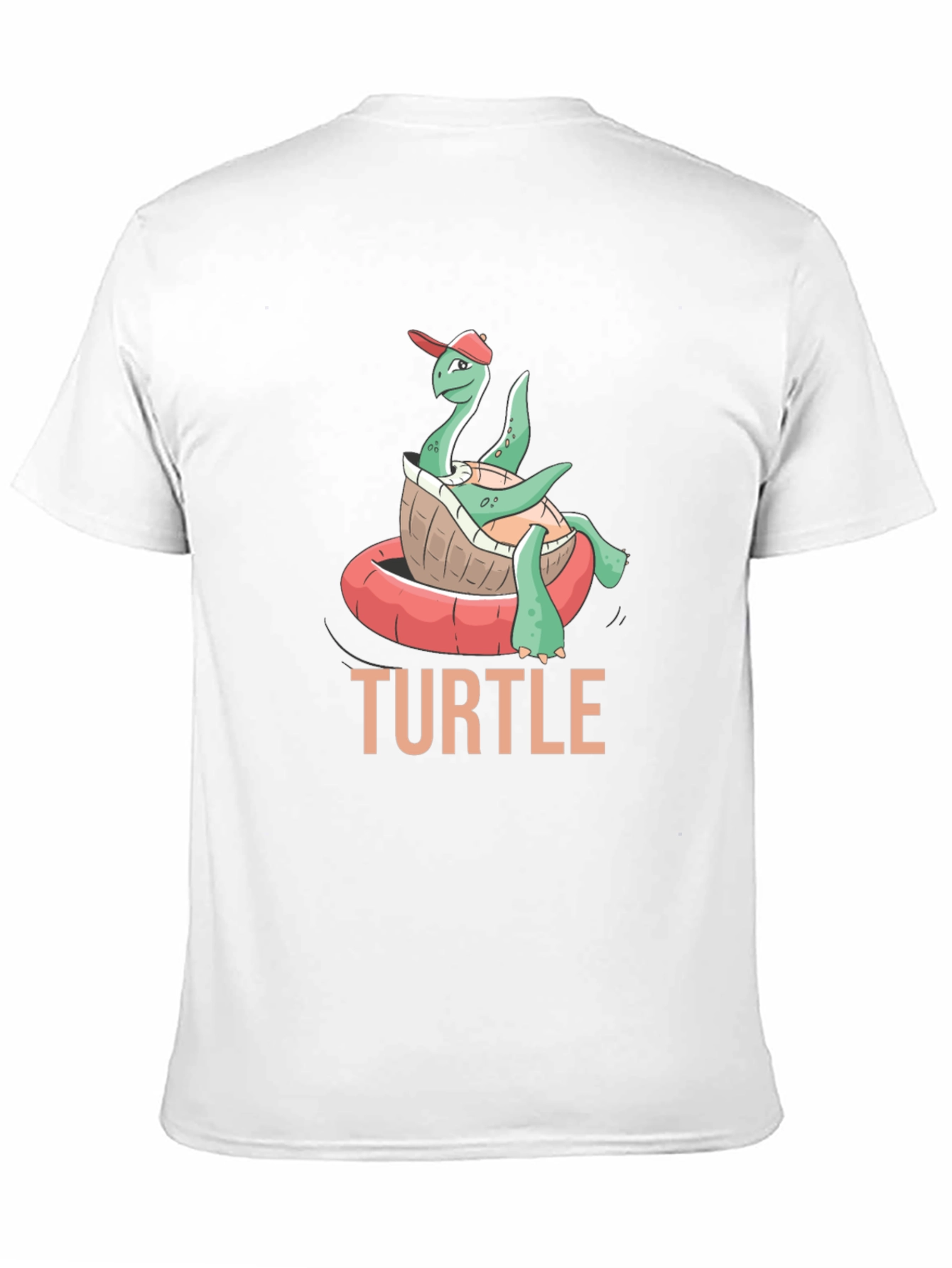 Funny Turtle in Pool Float T-Shirt