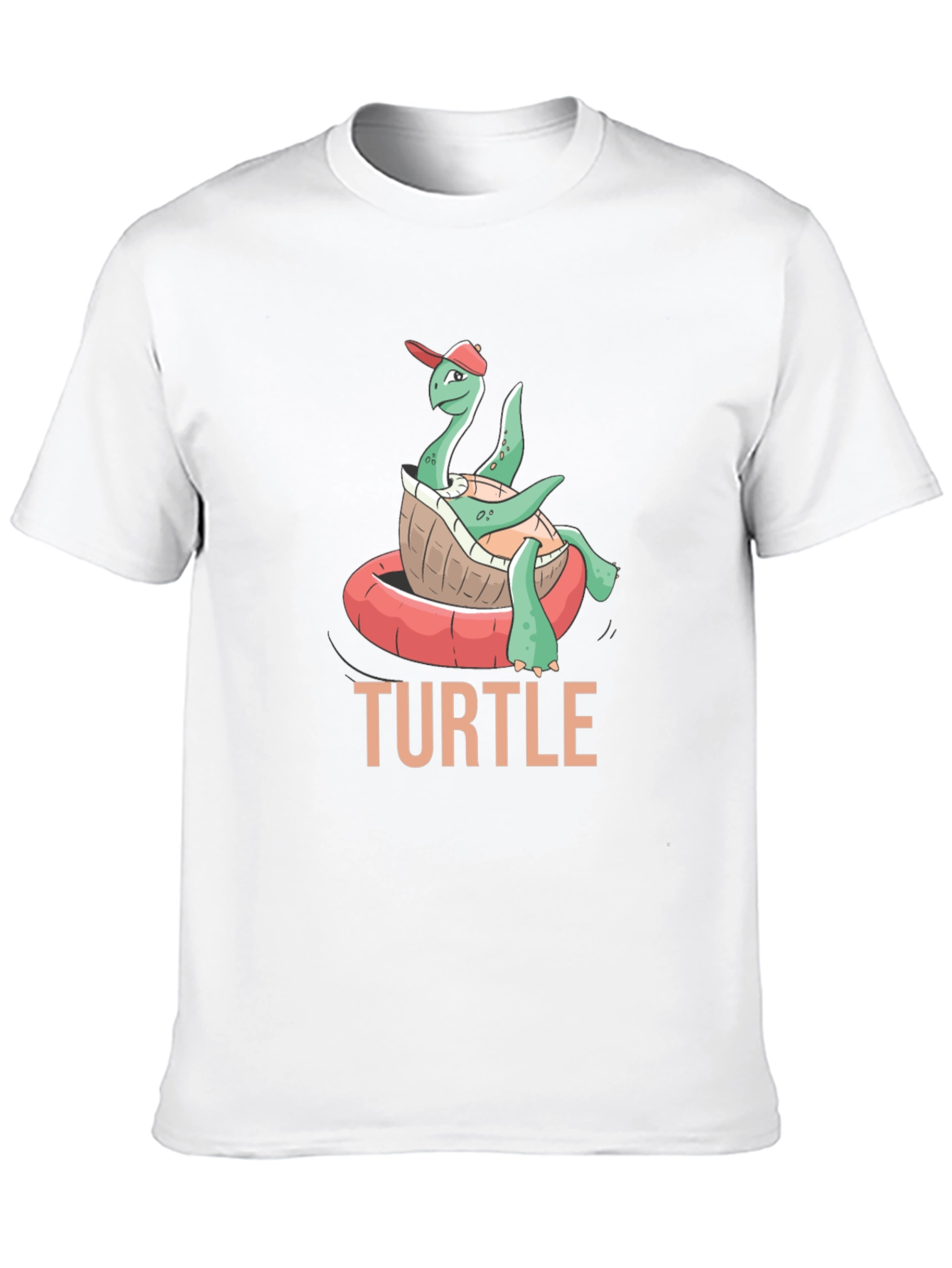 Funny Turtle in Pool Float T-Shirt