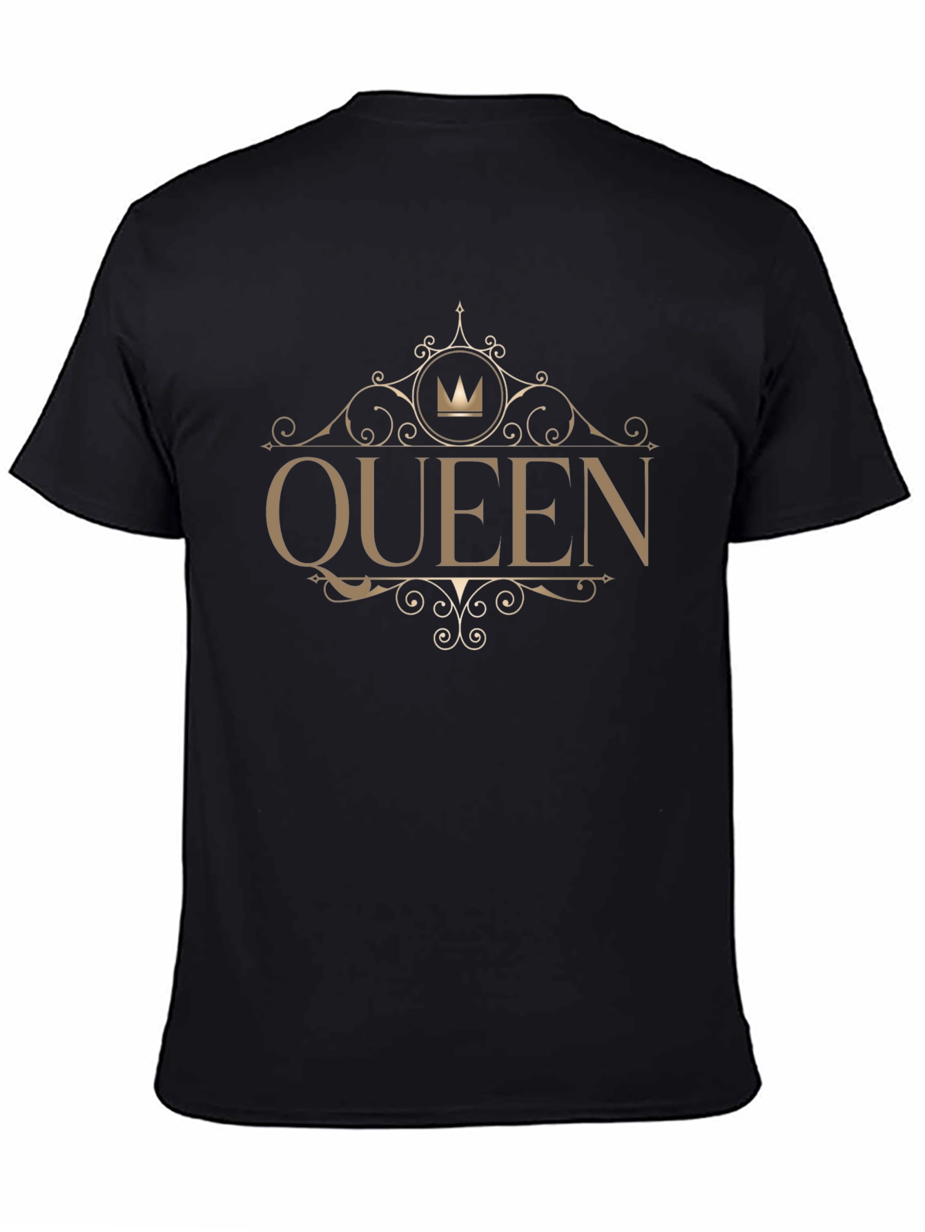 Queen Graphic Tee - Stylish Black Cotton T-Shirt