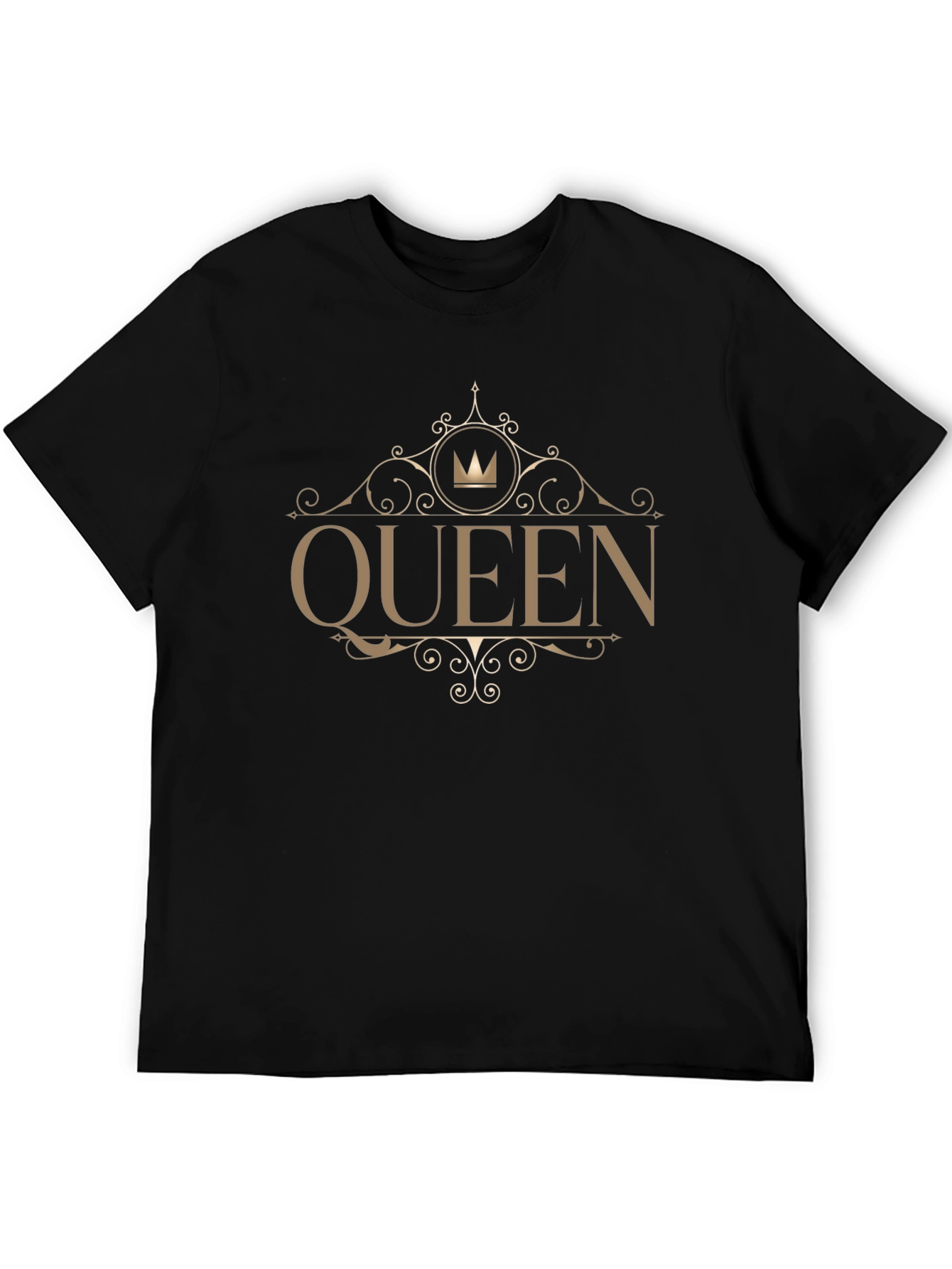 Queen Graphic Tee - Stylish Black Cotton T-Shirt