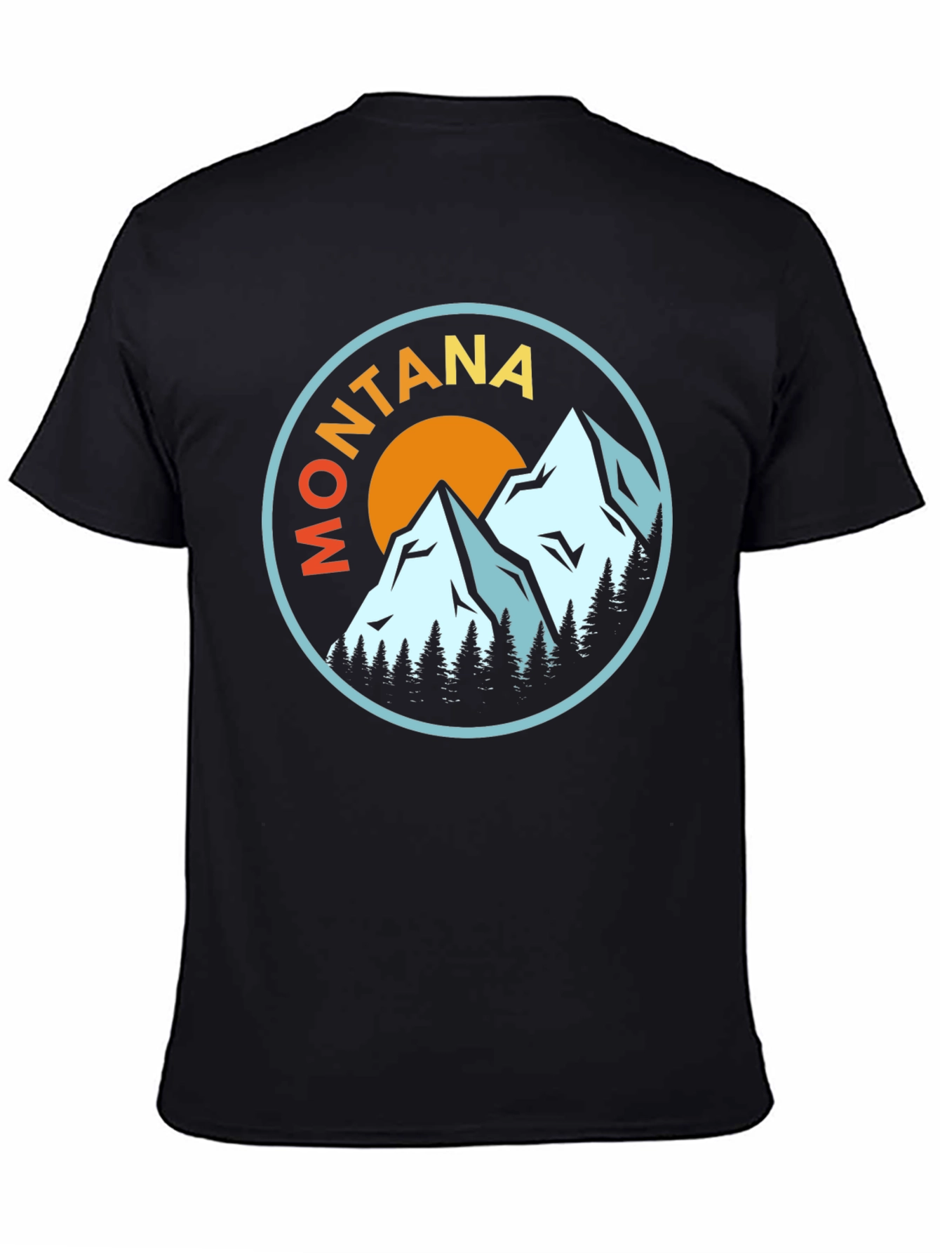 Montana Mountain Scene Graphic Tee