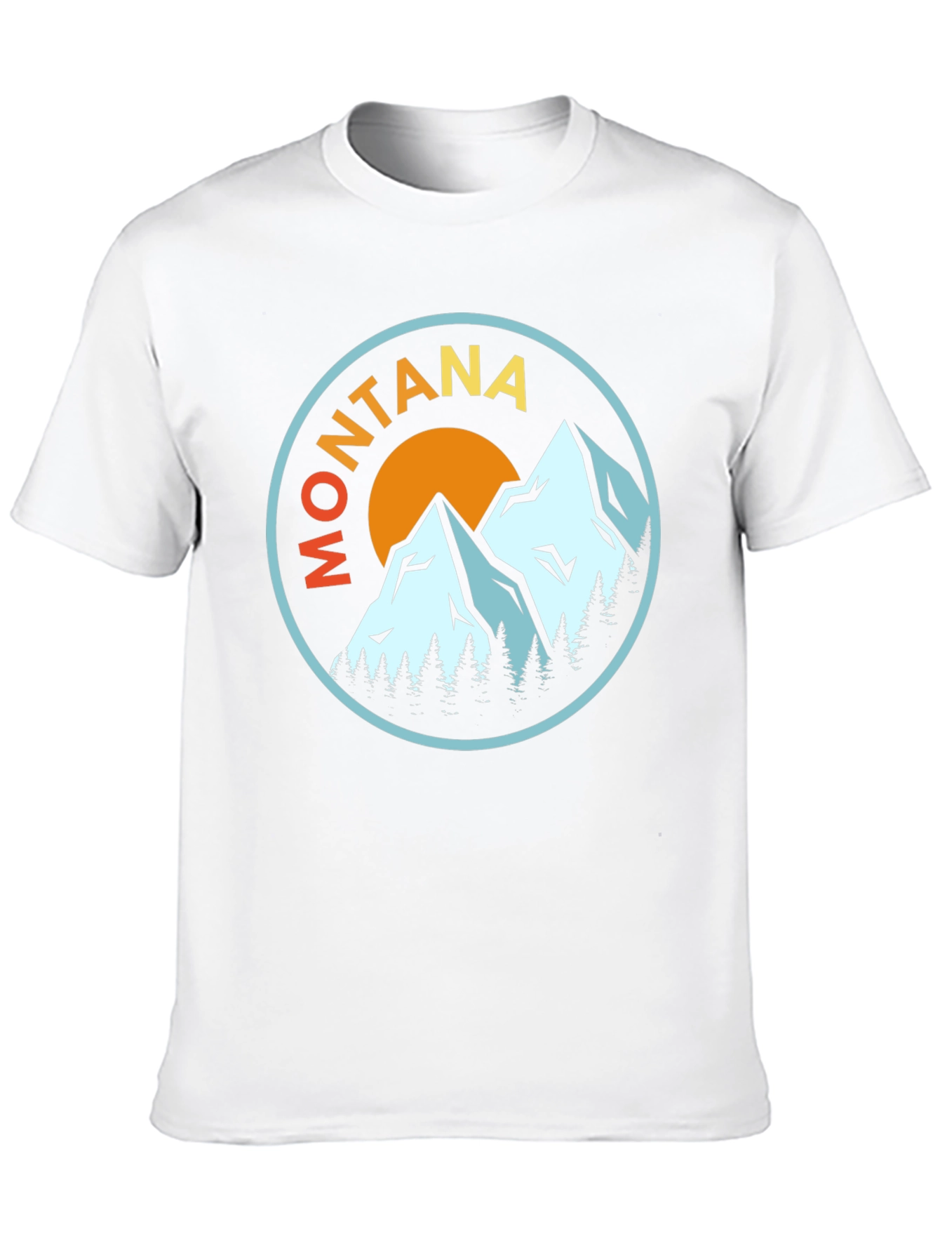 Montana Mountain Scene Graphic Tee