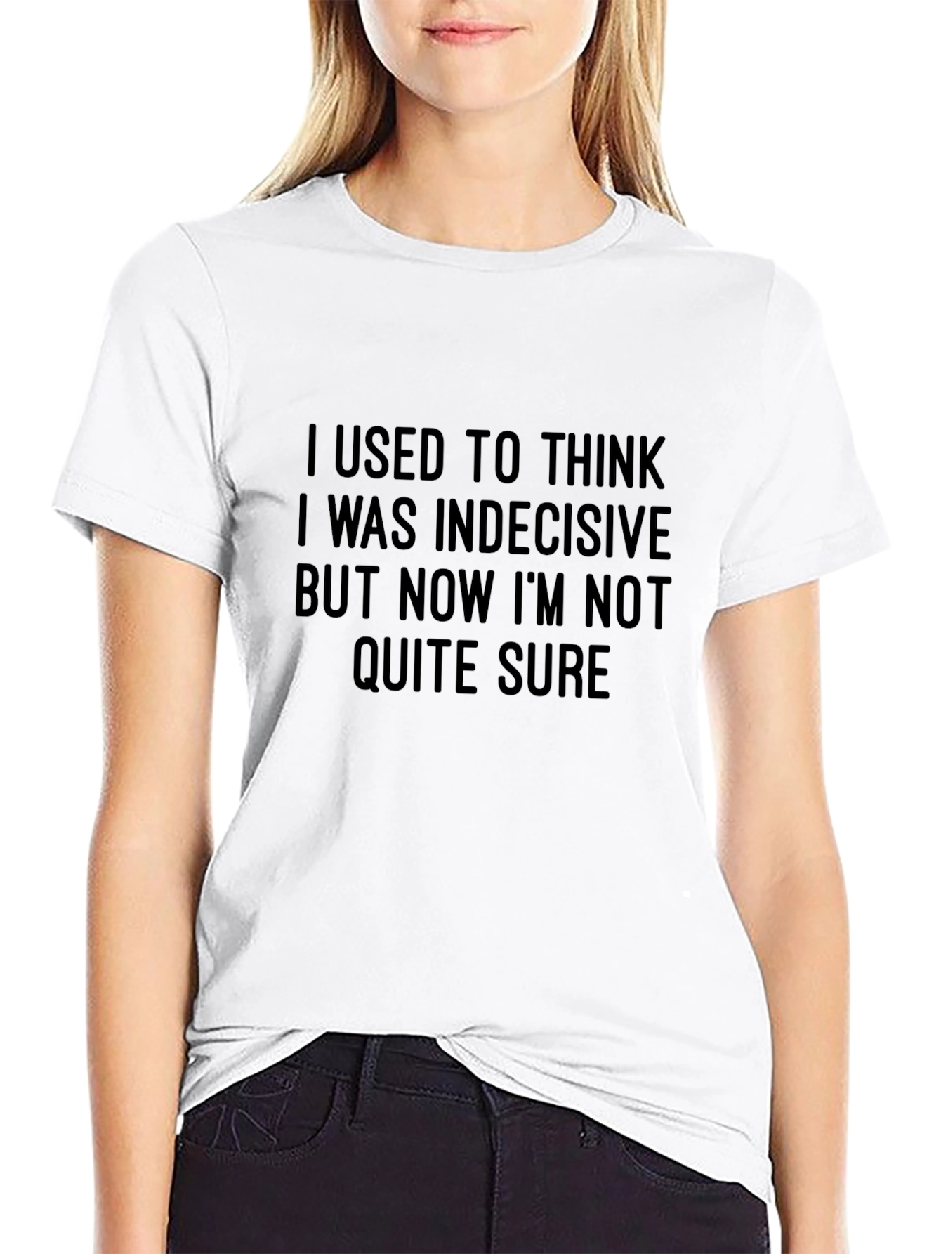 Indecisive Funny Graphic Tee for Men - Black