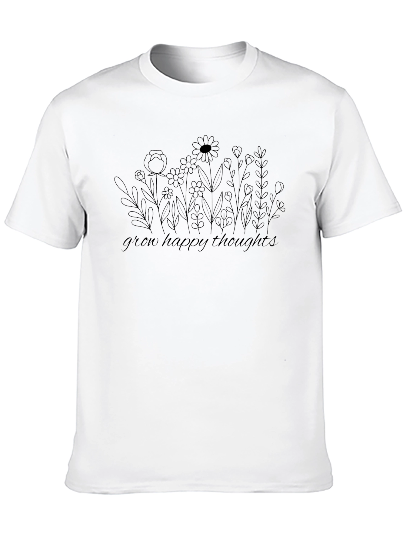 Grow Happy Thoughts Graphic T-Shirt