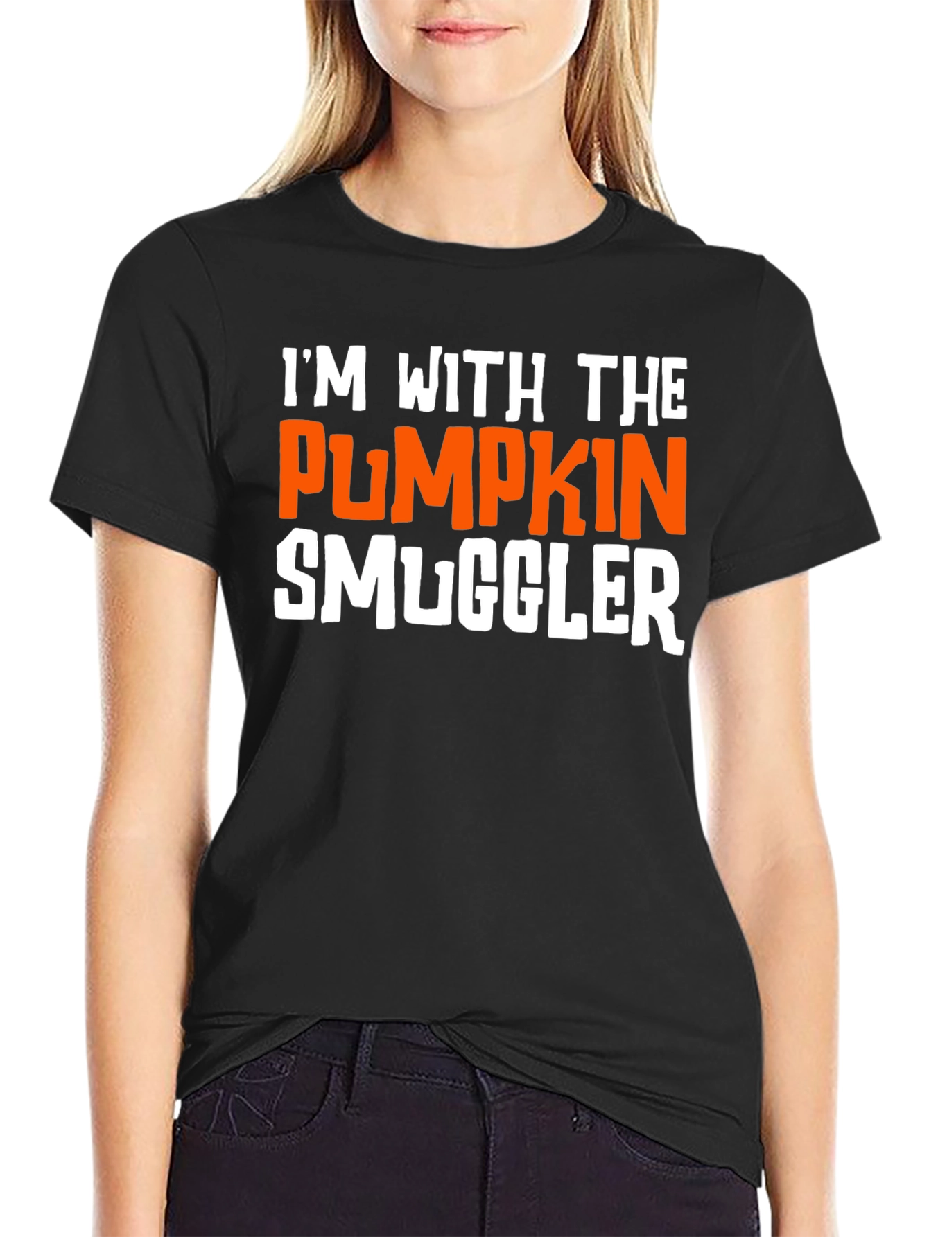 Pumpkin Smuggler Graphic T-Shirt - Halloween Funny Tee
