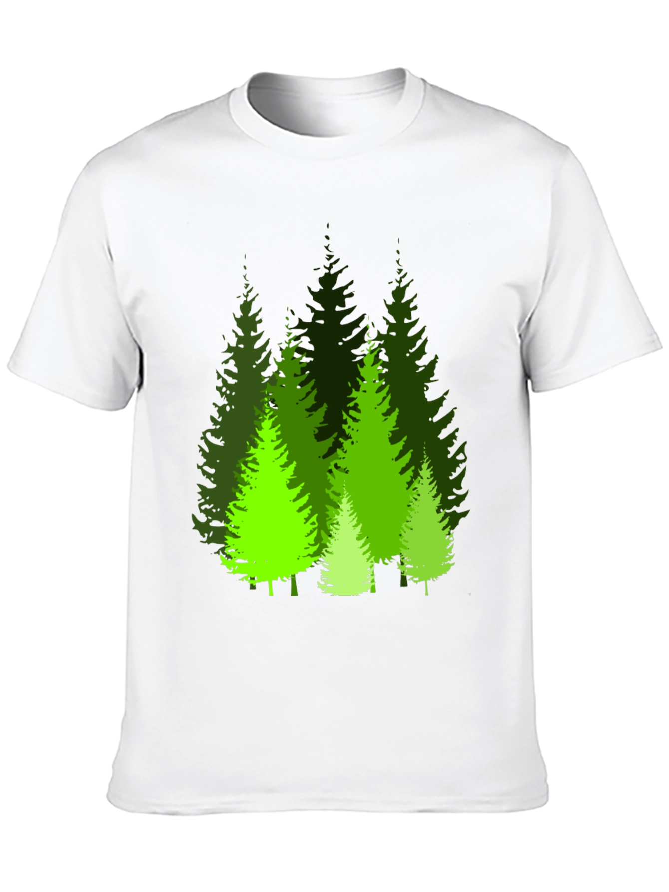 Evergreen Forest Graphic Tee - Black