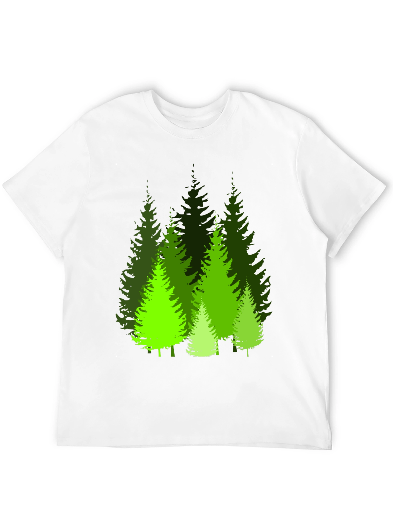 Evergreen Forest Graphic Tee - Black