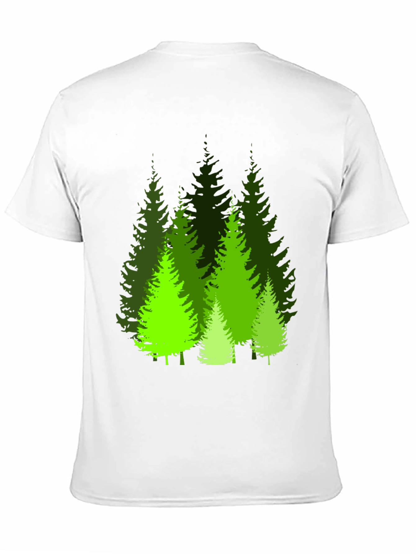 Evergreen Forest Graphic Tee - Black