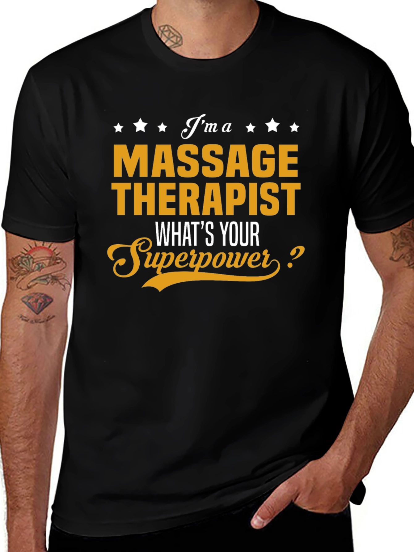 Massage Therapist Superpower Graphic T-Shirt