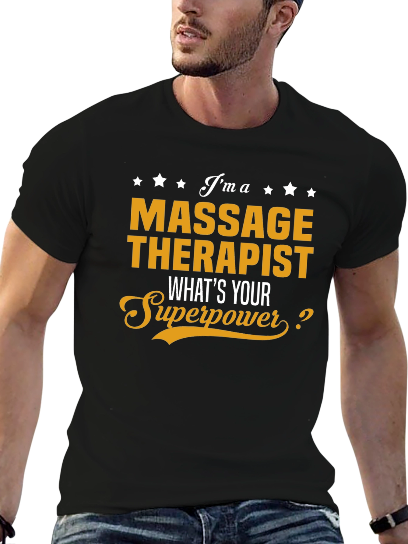 Massage Therapist Superpower Graphic T-Shirt
