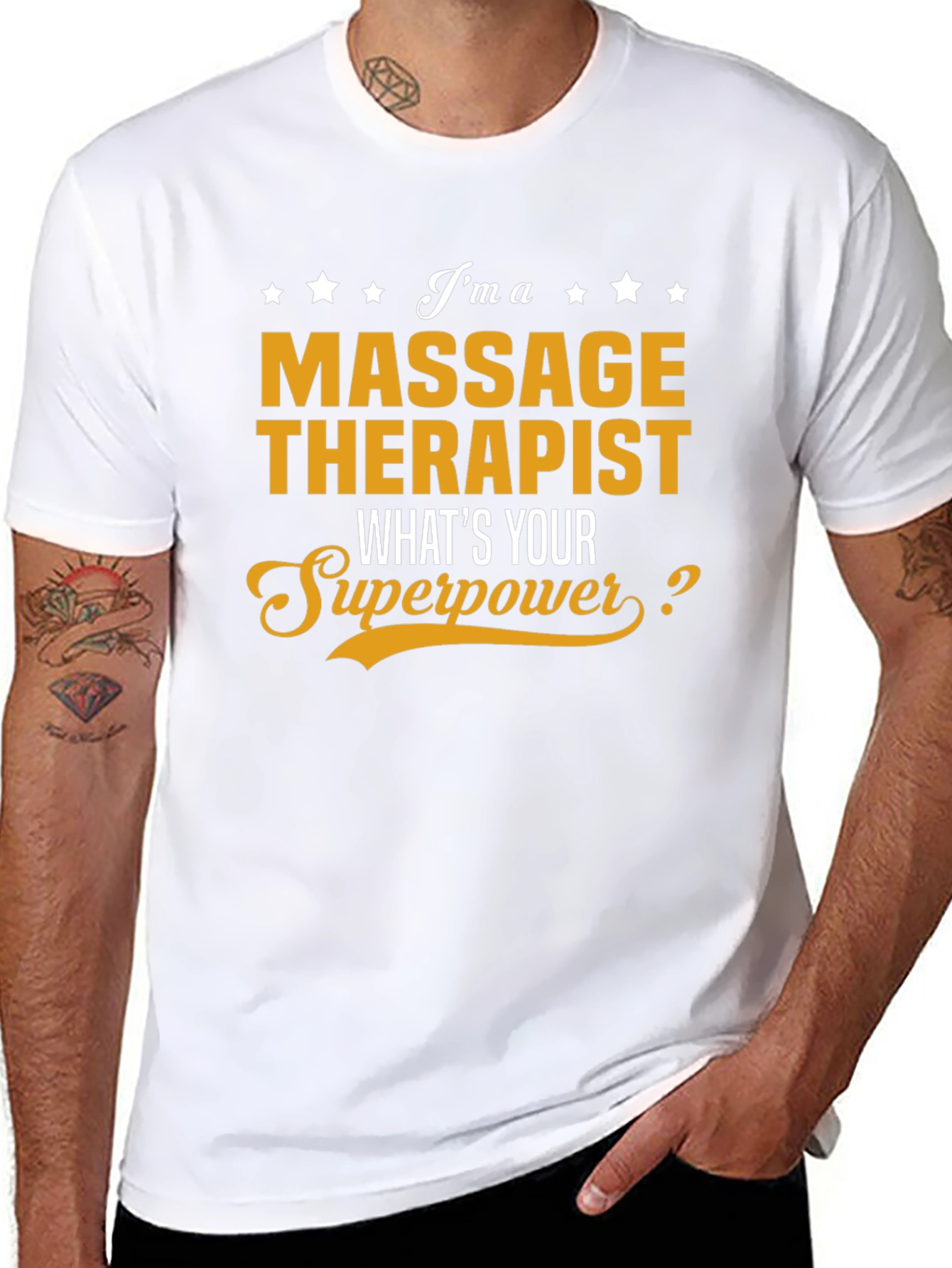 Massage Therapist Superpower Graphic T-Shirt