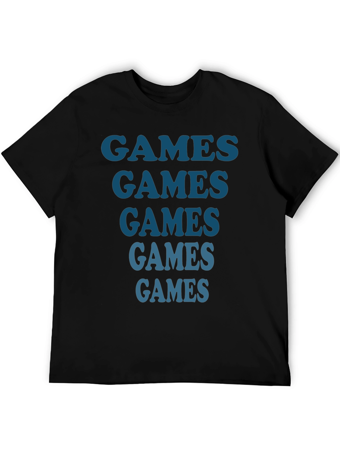 Games Tee - Repeated Text Design