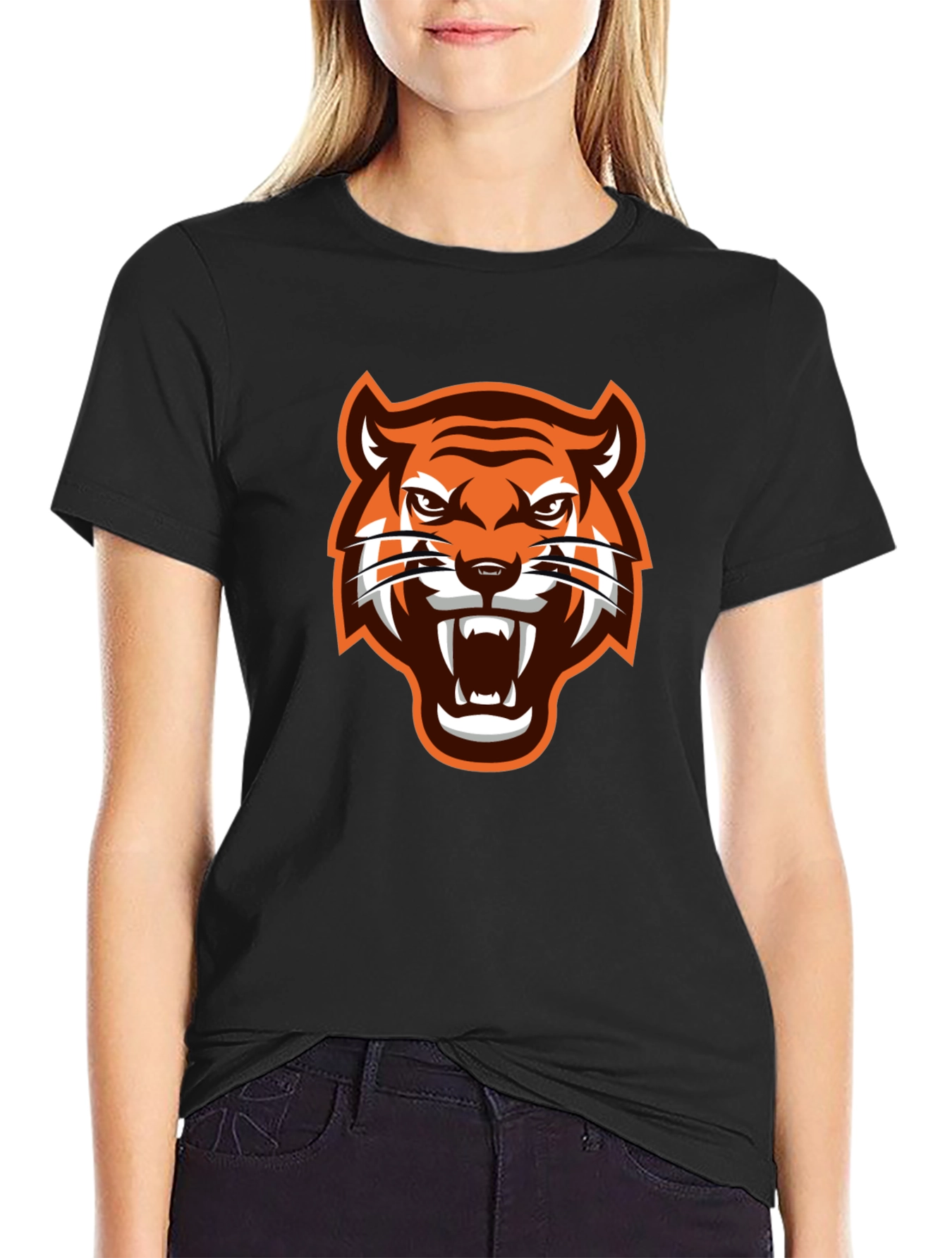Tiger Graphic Black T-Shirt - Fierce and Stylish