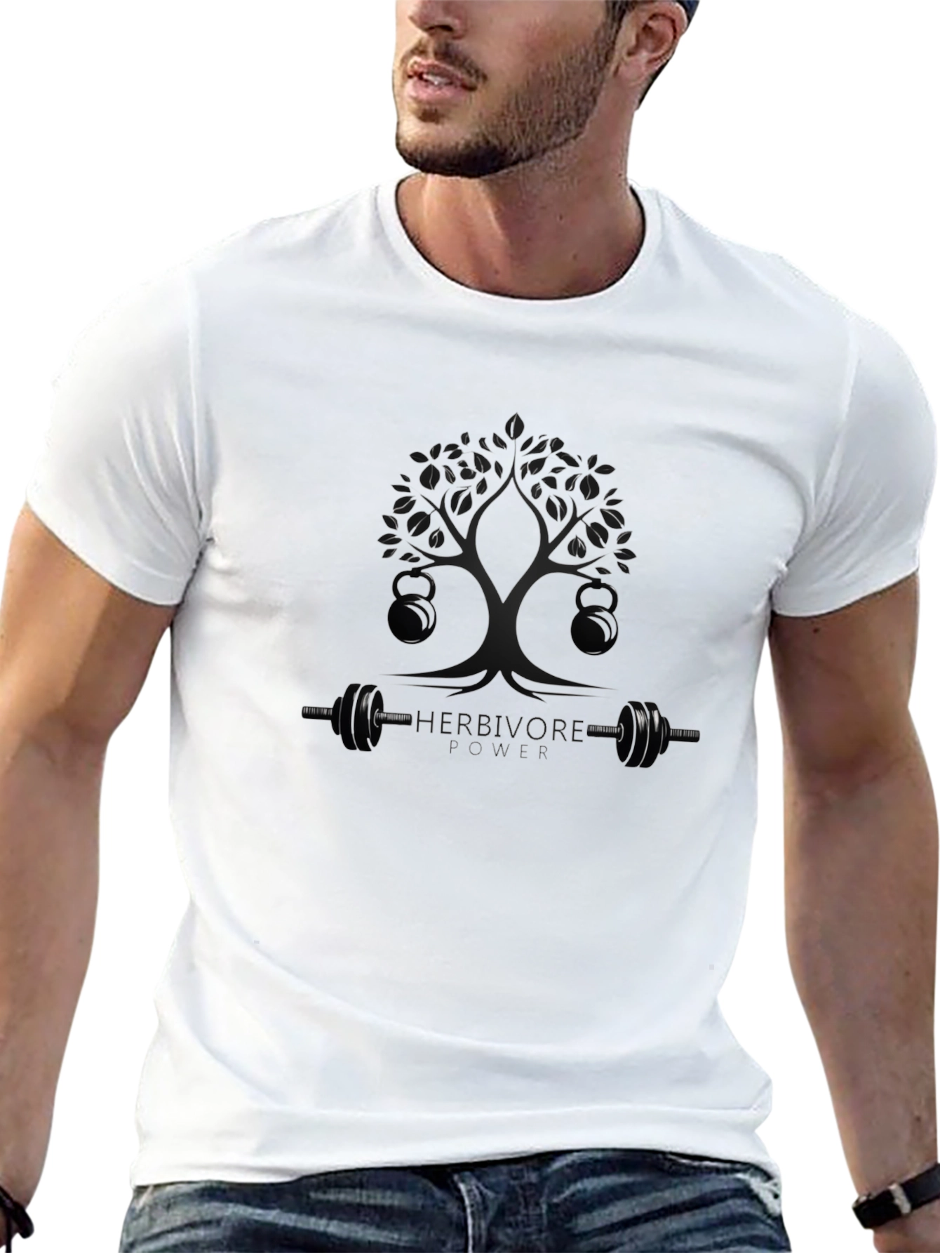 Herbivore Fitness Tree T-Shirt - Black