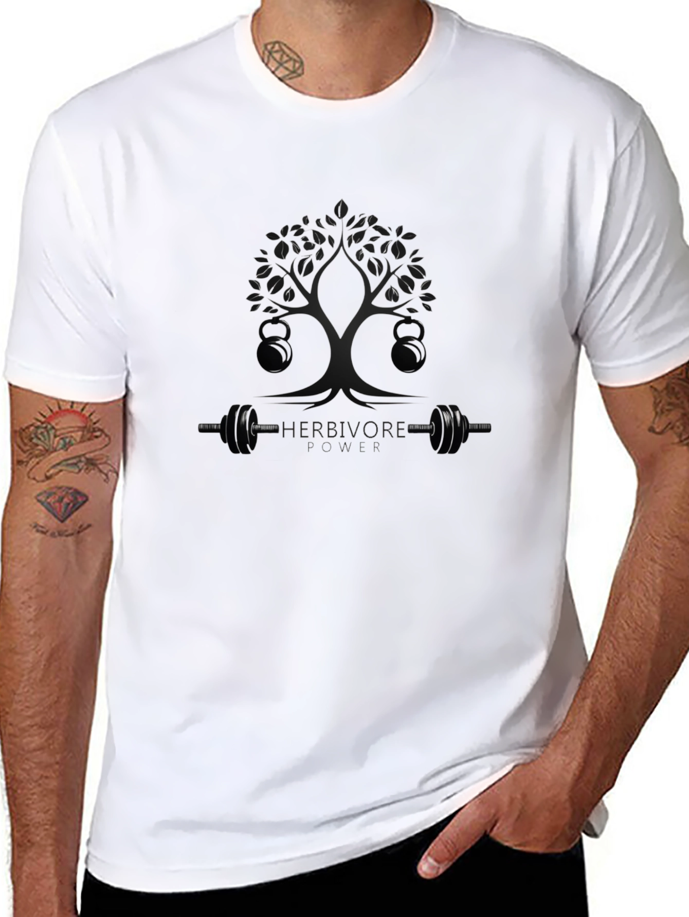 Herbivore Fitness Tree T-Shirt - Black