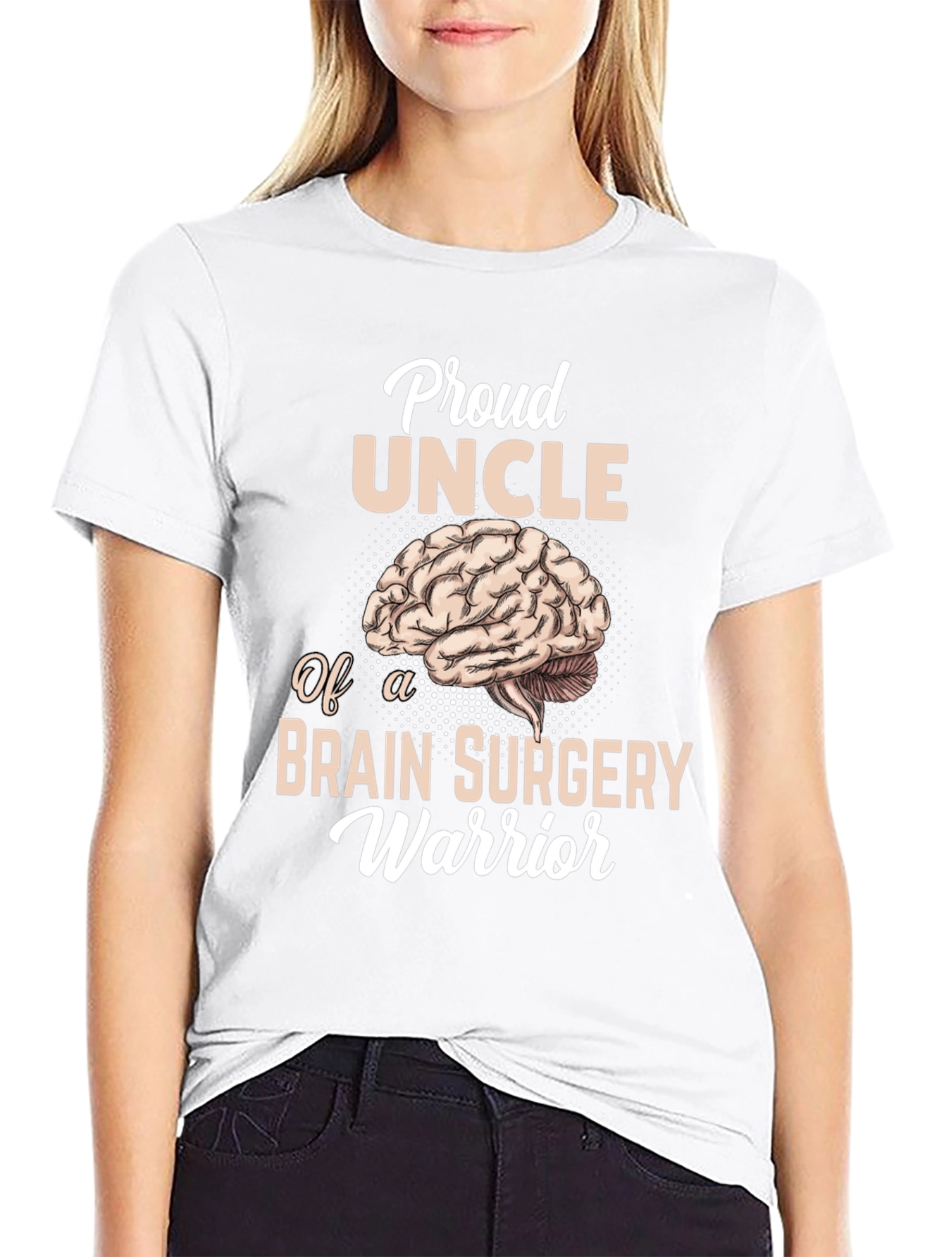Proud Uncle Brain Surgery Warrior T-Shirt