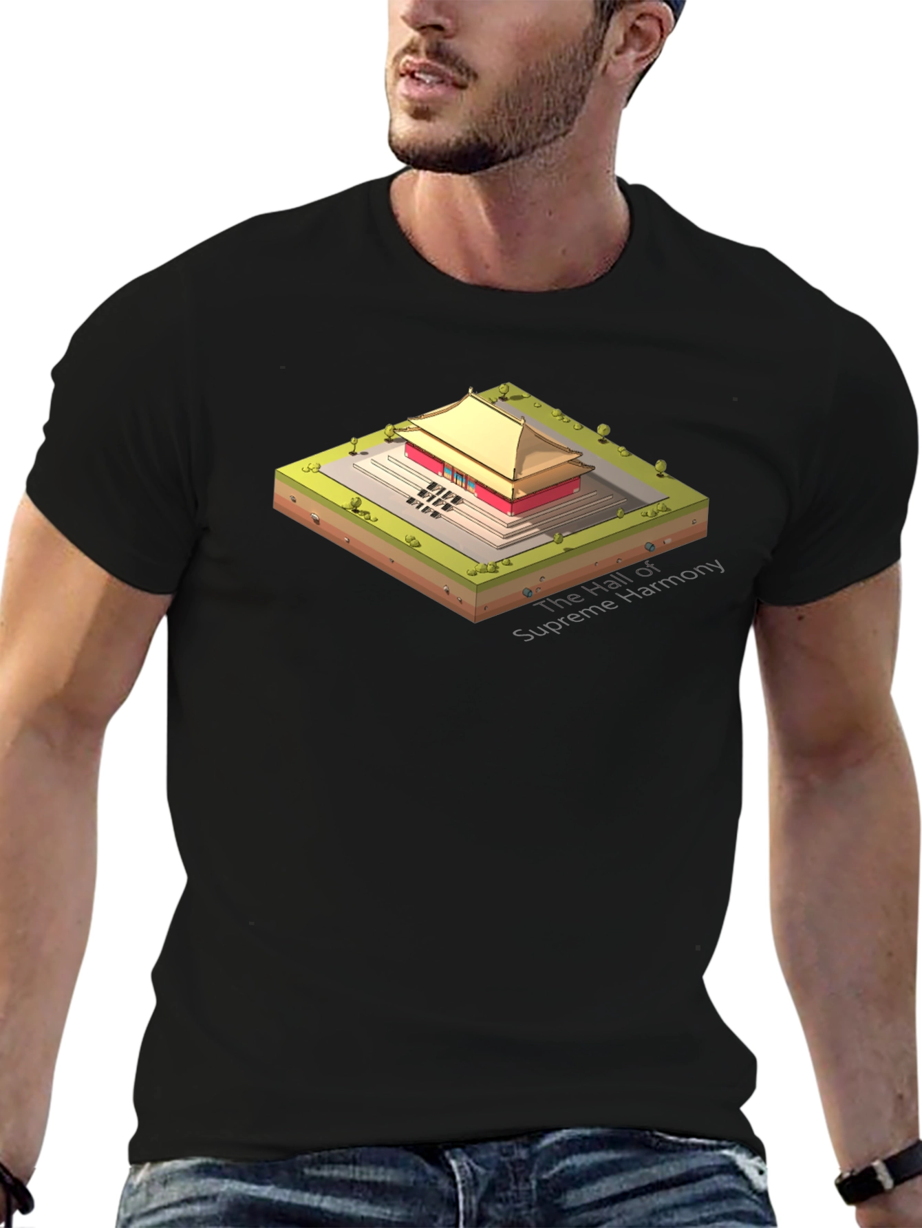 Hall of Supreme Harmony Graphic Tee - Black