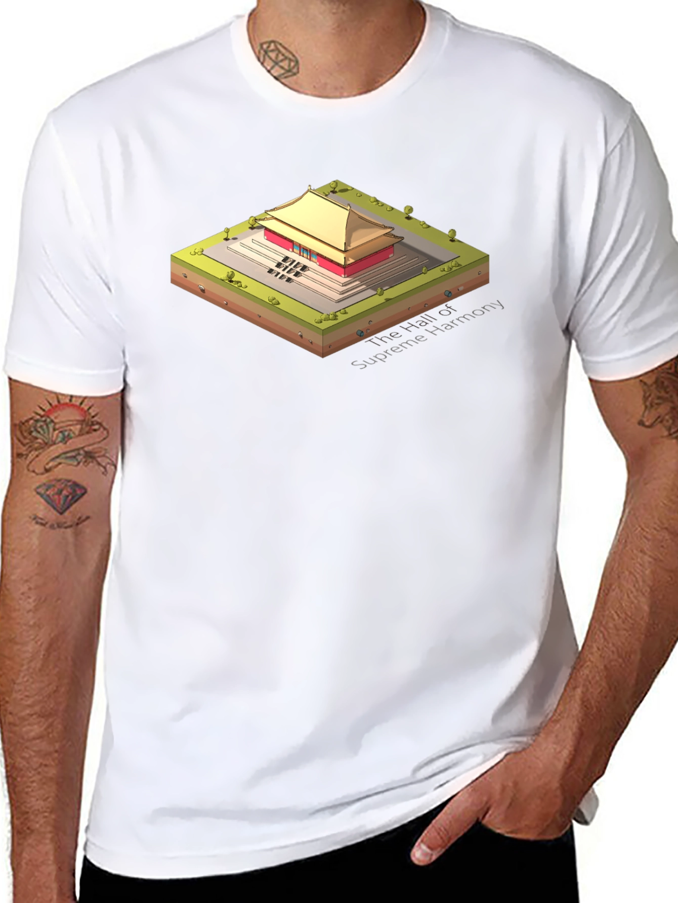 Hall of Supreme Harmony Graphic Tee - Black