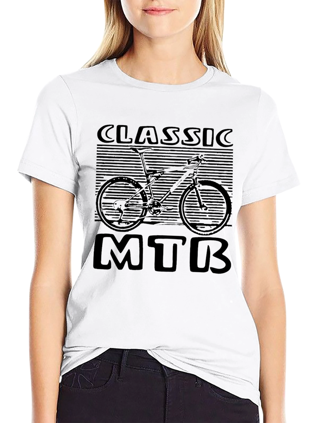 Classic MTB Graphic T-Shirt - Mountain Bike Design