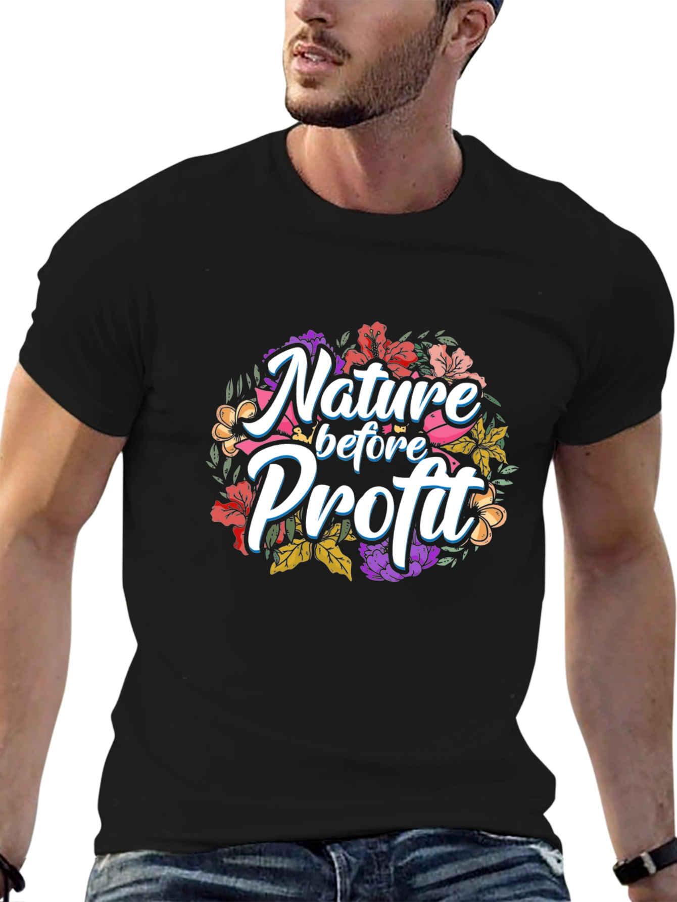 Nature Before Profit Graphic T-Shirt