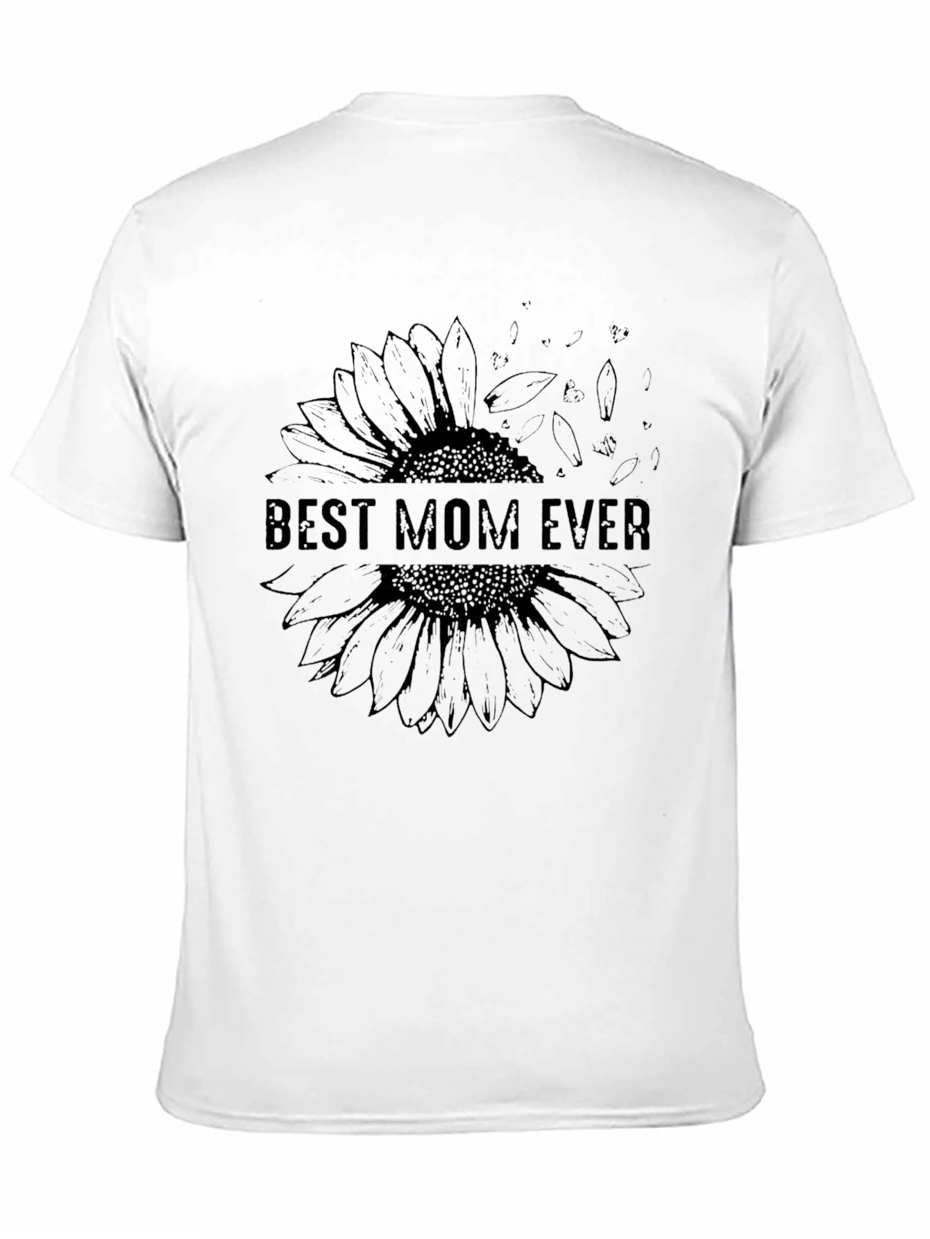 Best Mom Ever Sunflower Graphic T-Shirt