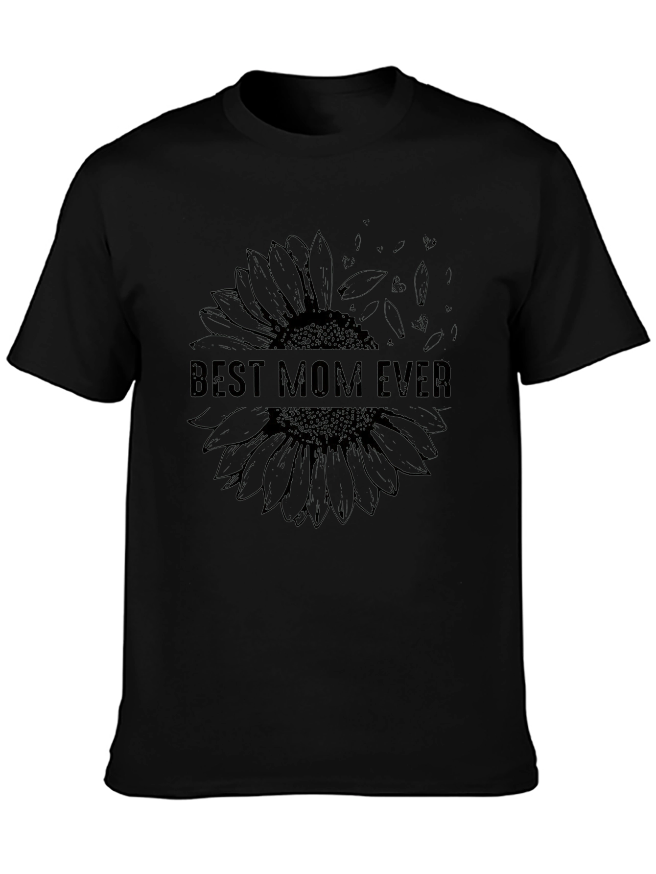 Best Mom Ever Sunflower Graphic T-Shirt